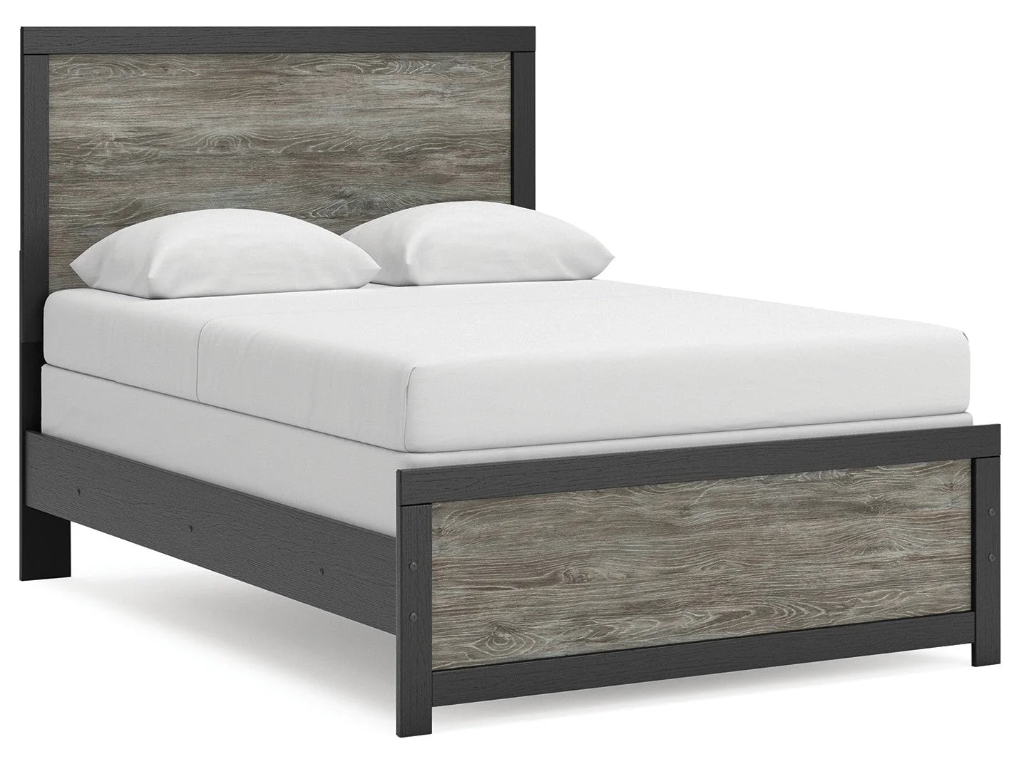 Broachmyn Black/Gray Full Panel Bed