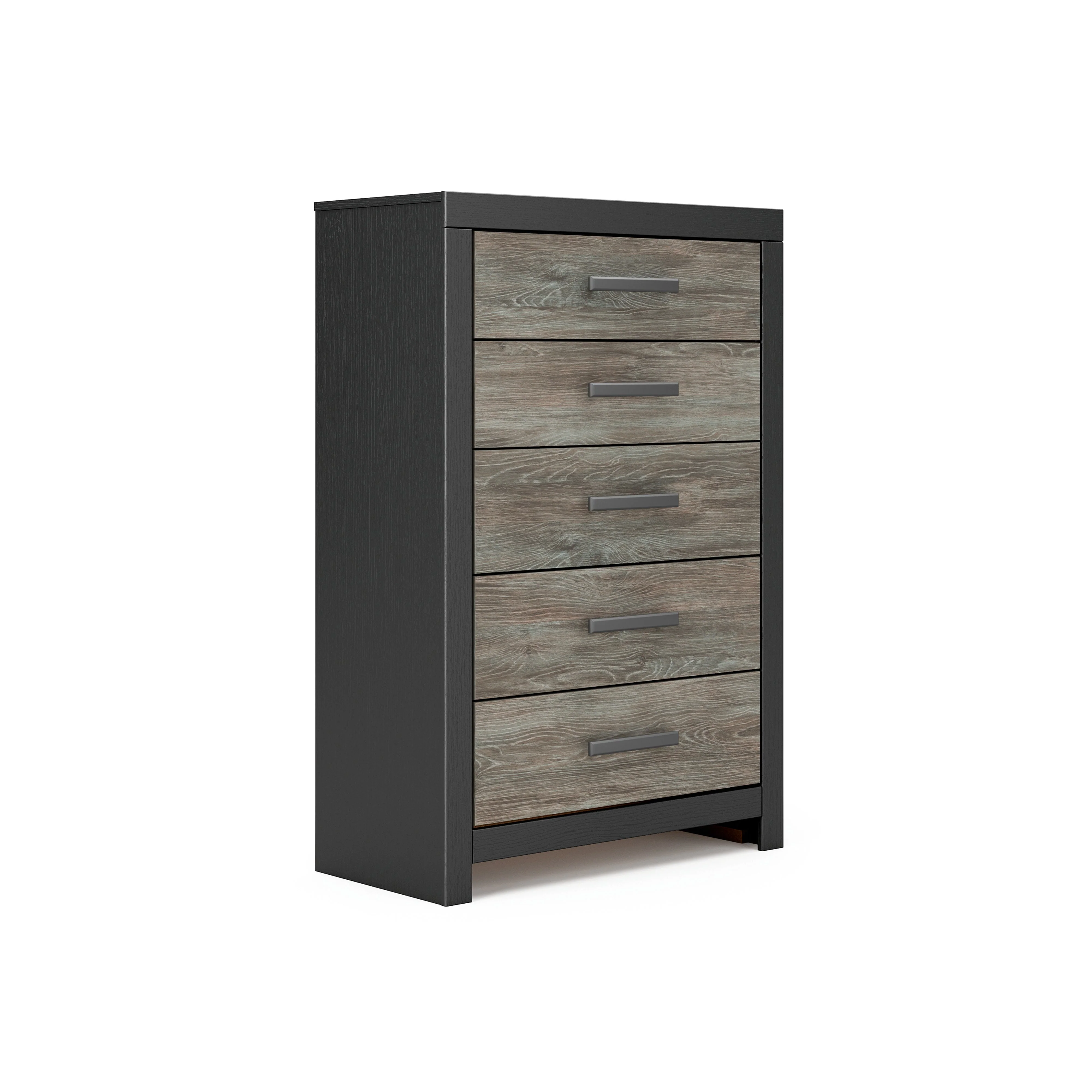 Broachmyn Black/Gray LED Bookcase Panel Bedroom Set - Image 27