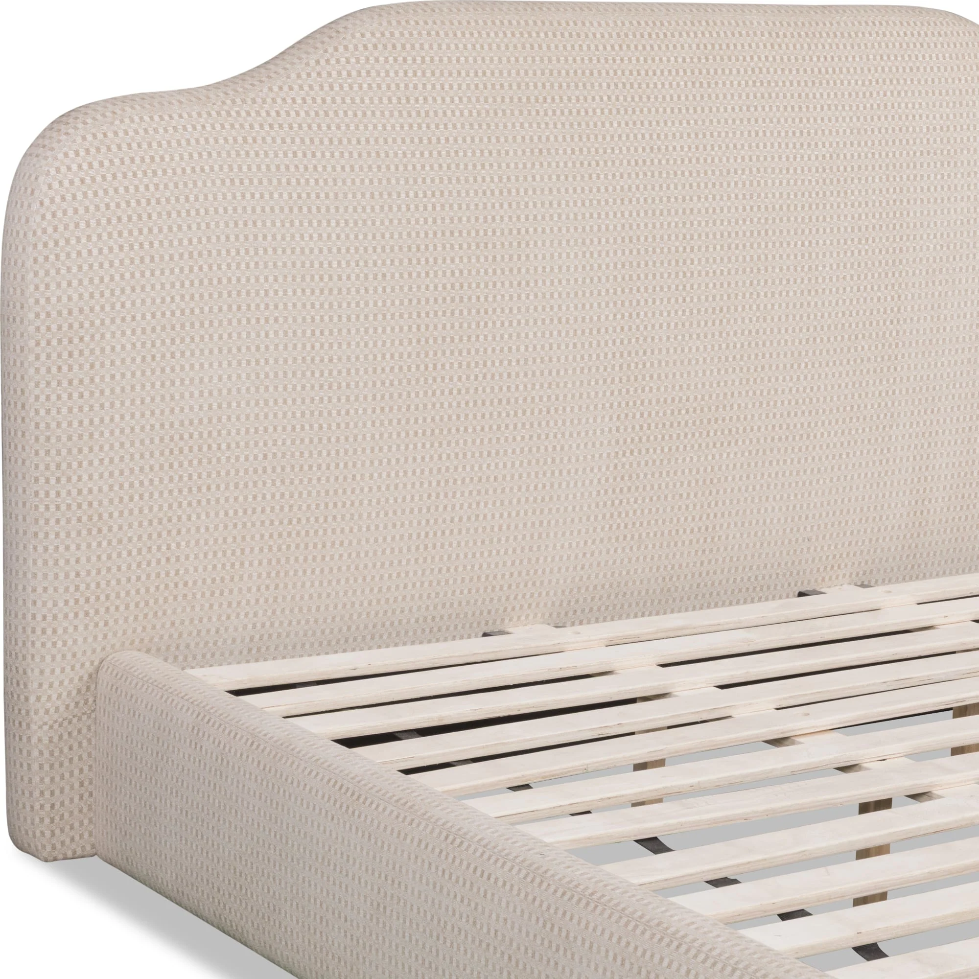 Bronson Pasadena Cottage Cream California King Upholstered Bed - Image 10