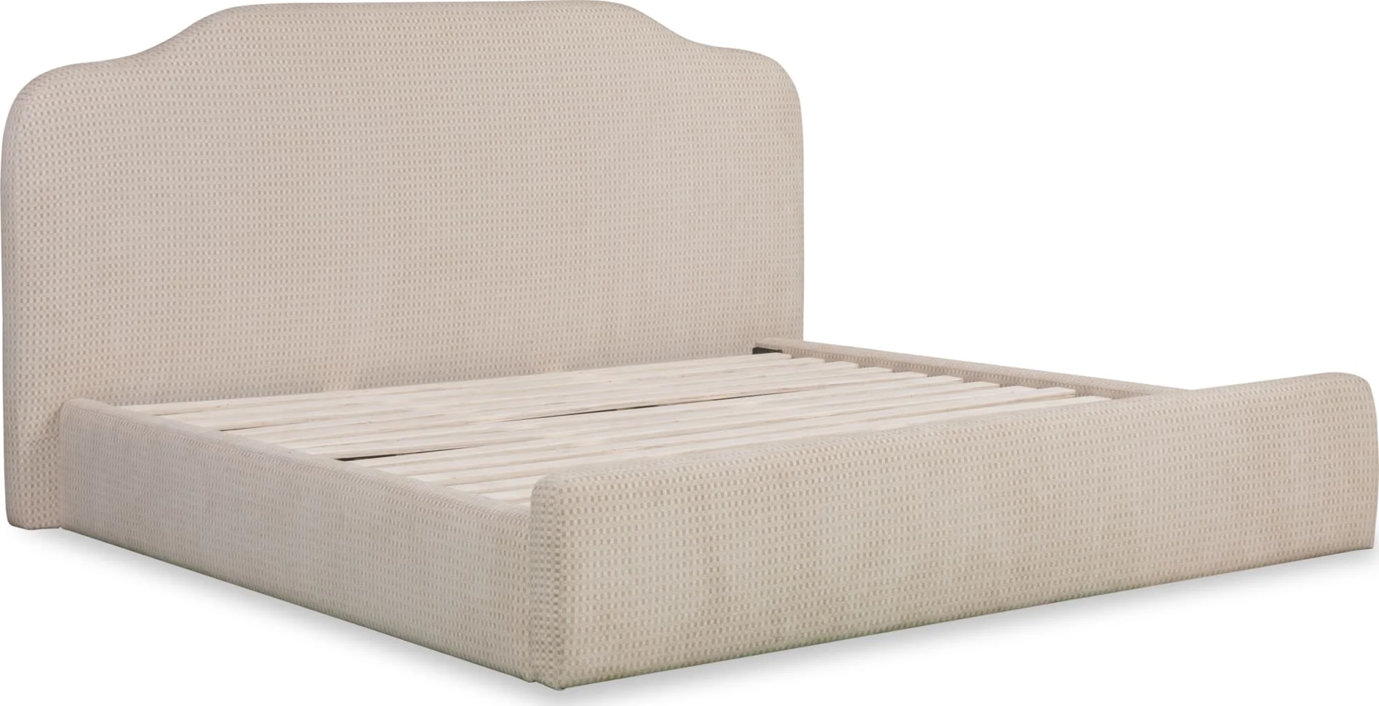 Bronson Pasadena Cottage Cream California King Upholstered Bed - Image 6