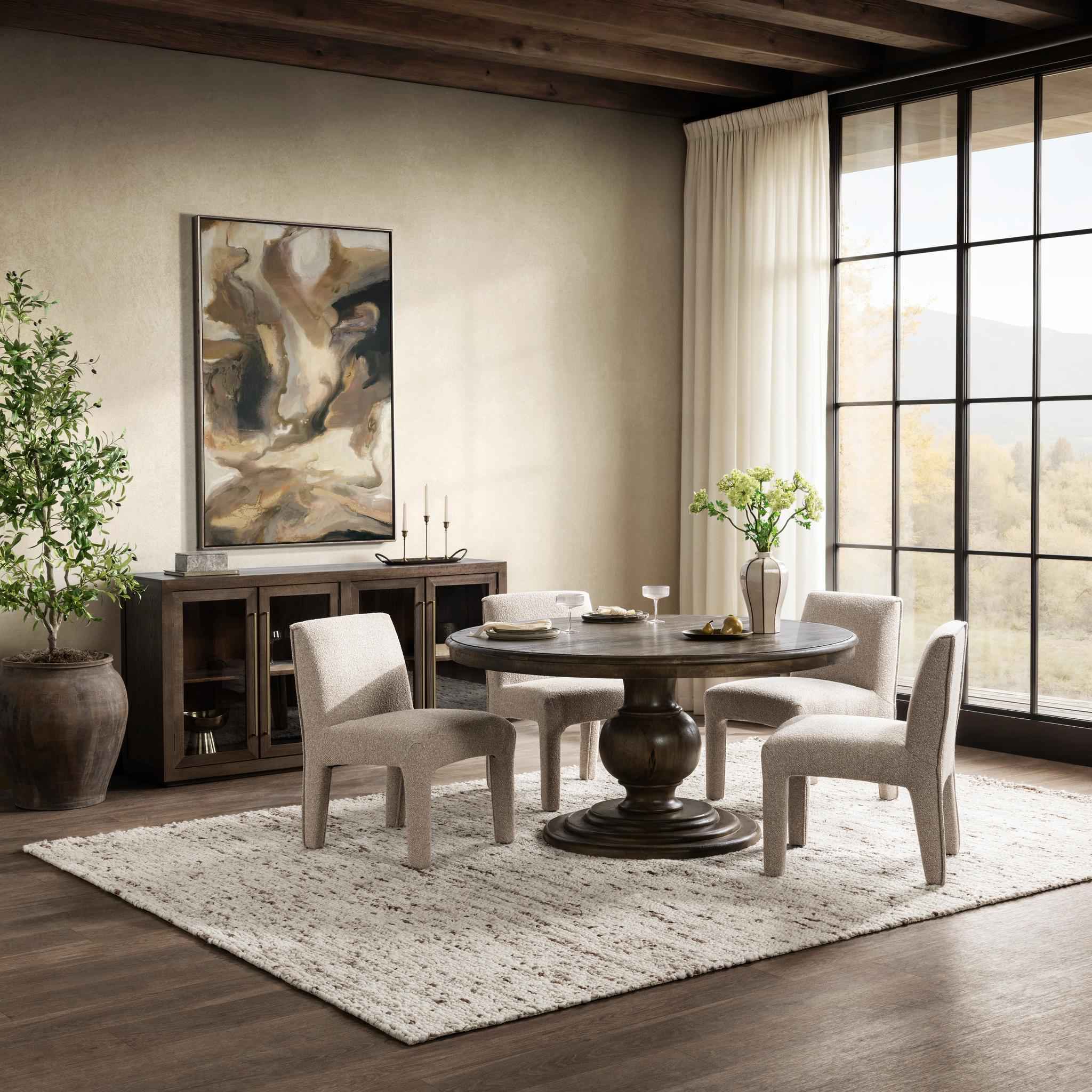 Brookside Dining Table - Cocoa Brown - Image 4