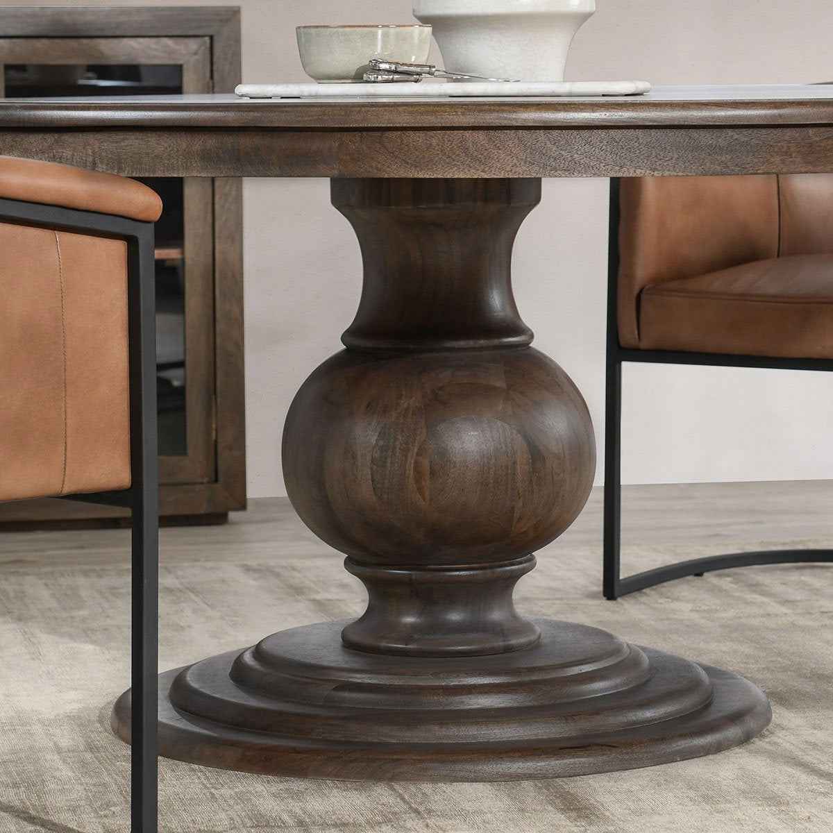 Brookside Dining Table - Cocoa Brown - Image 5