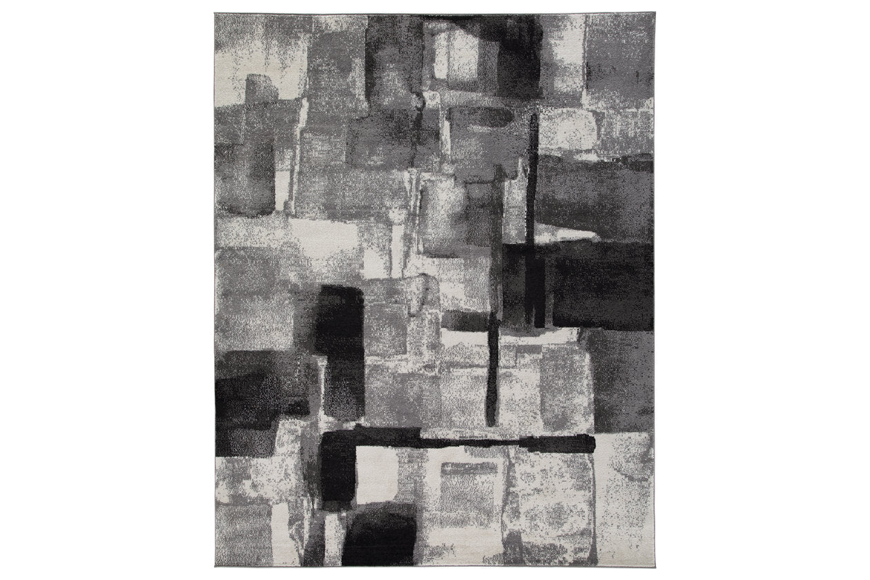 Brycebourne Black/Cream/Gray Medium Rug - Image 2