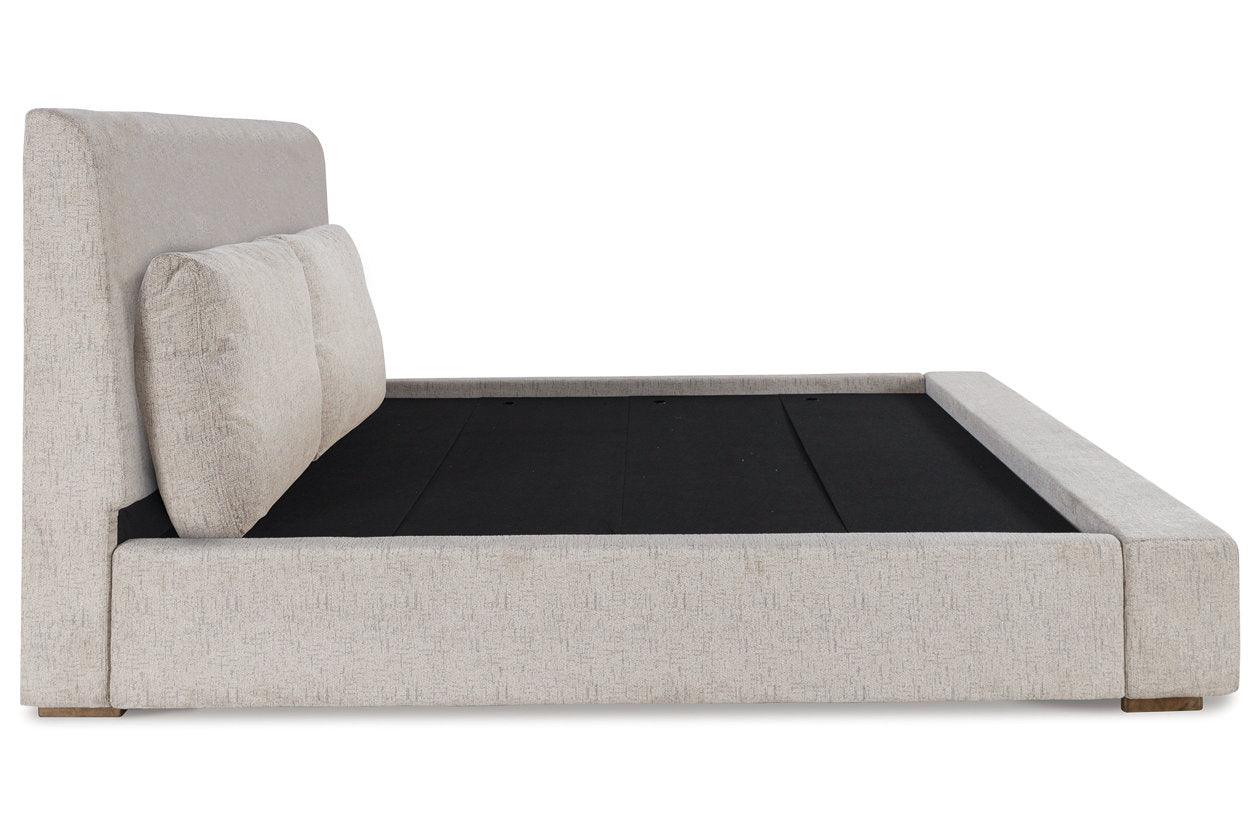 Cabalynn Light Brown King Upholstered Bed - Image 6