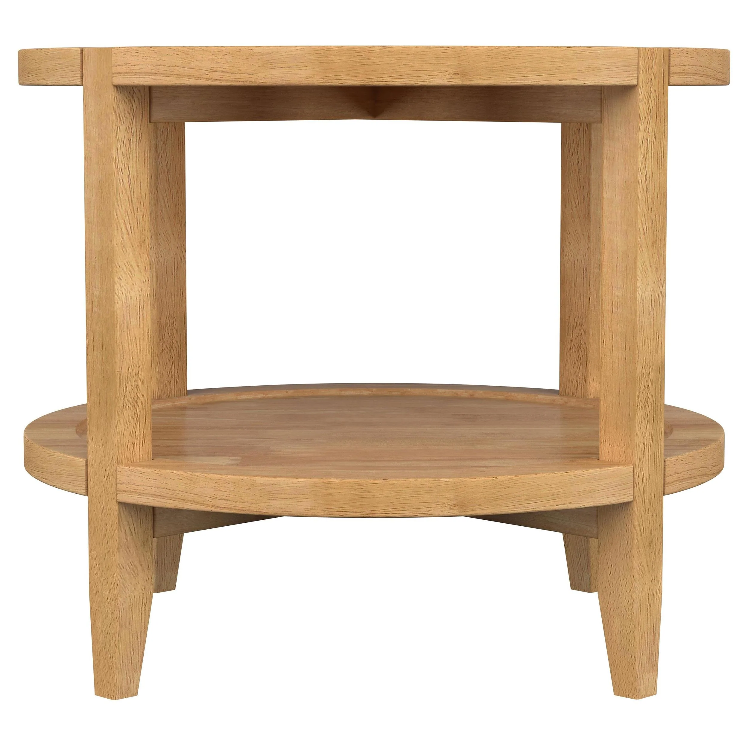 Camillo Maple 3-Piece Round Coffee and End Table Set - Image 5