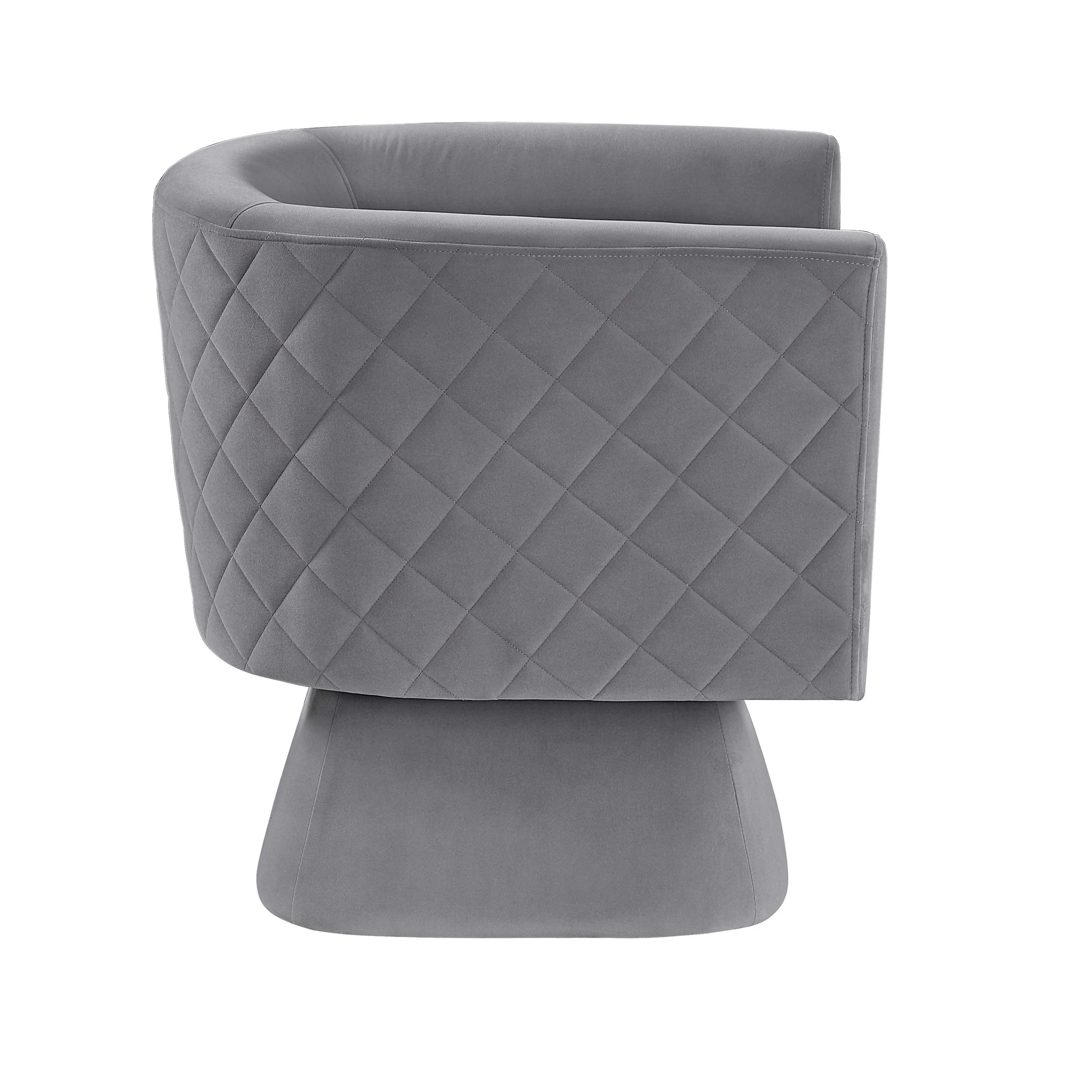 Candace Gray Swivel Chair - Image 3