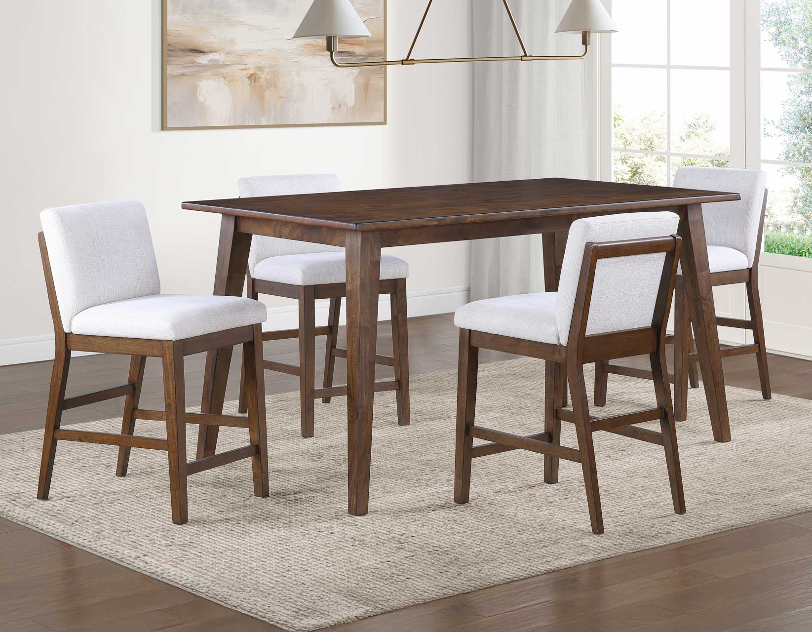 Canton Mocha/Eggshell Counter Height Dining Set - Image 2