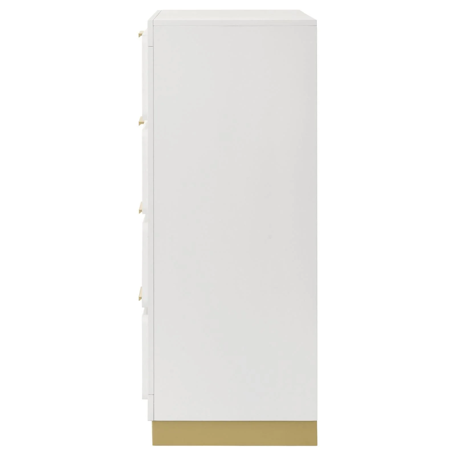 Caraway White 4-drawer Bedroom Chest - Image 8