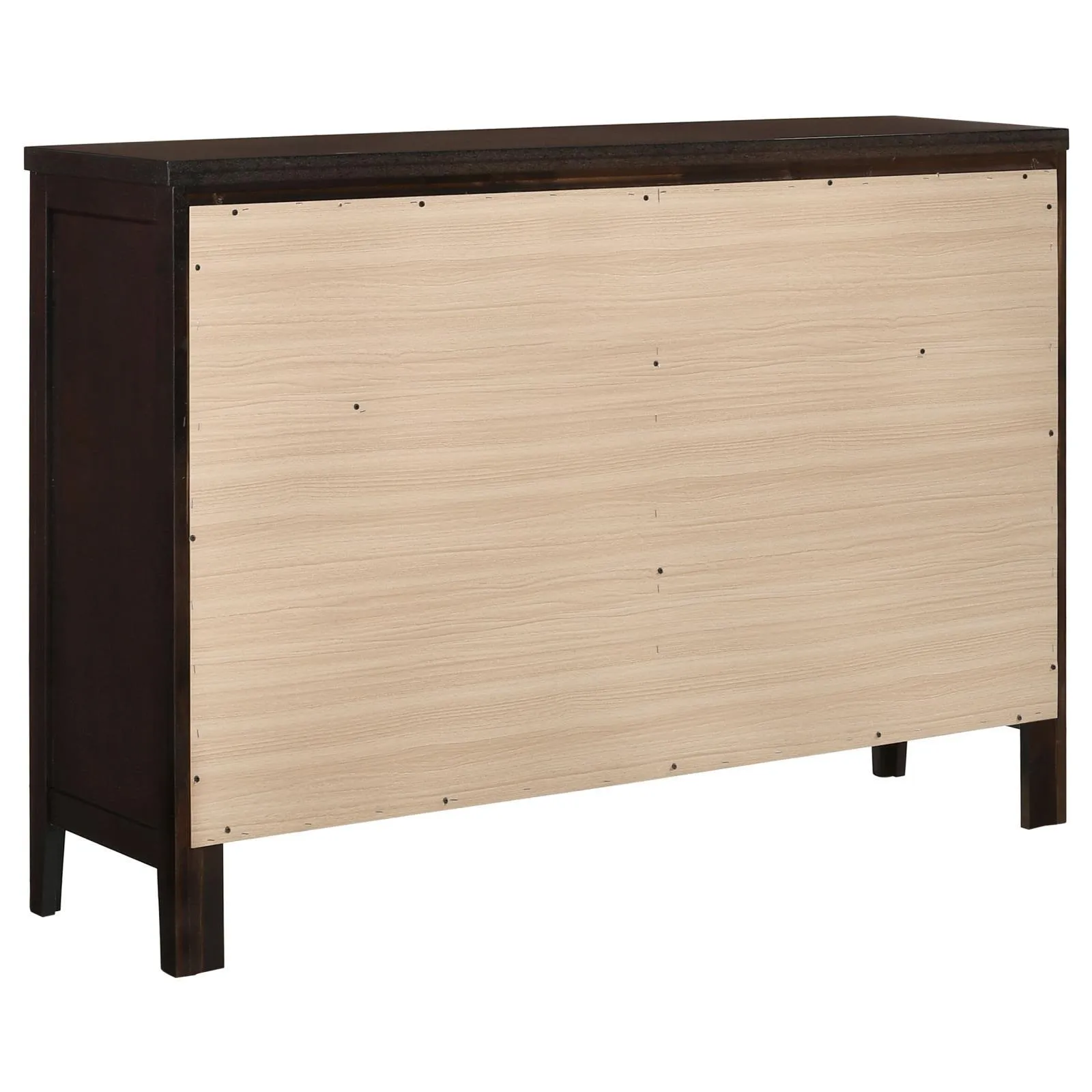 Carlton Cappuccino 6-Drawer Rectangular Dresser - Image 7