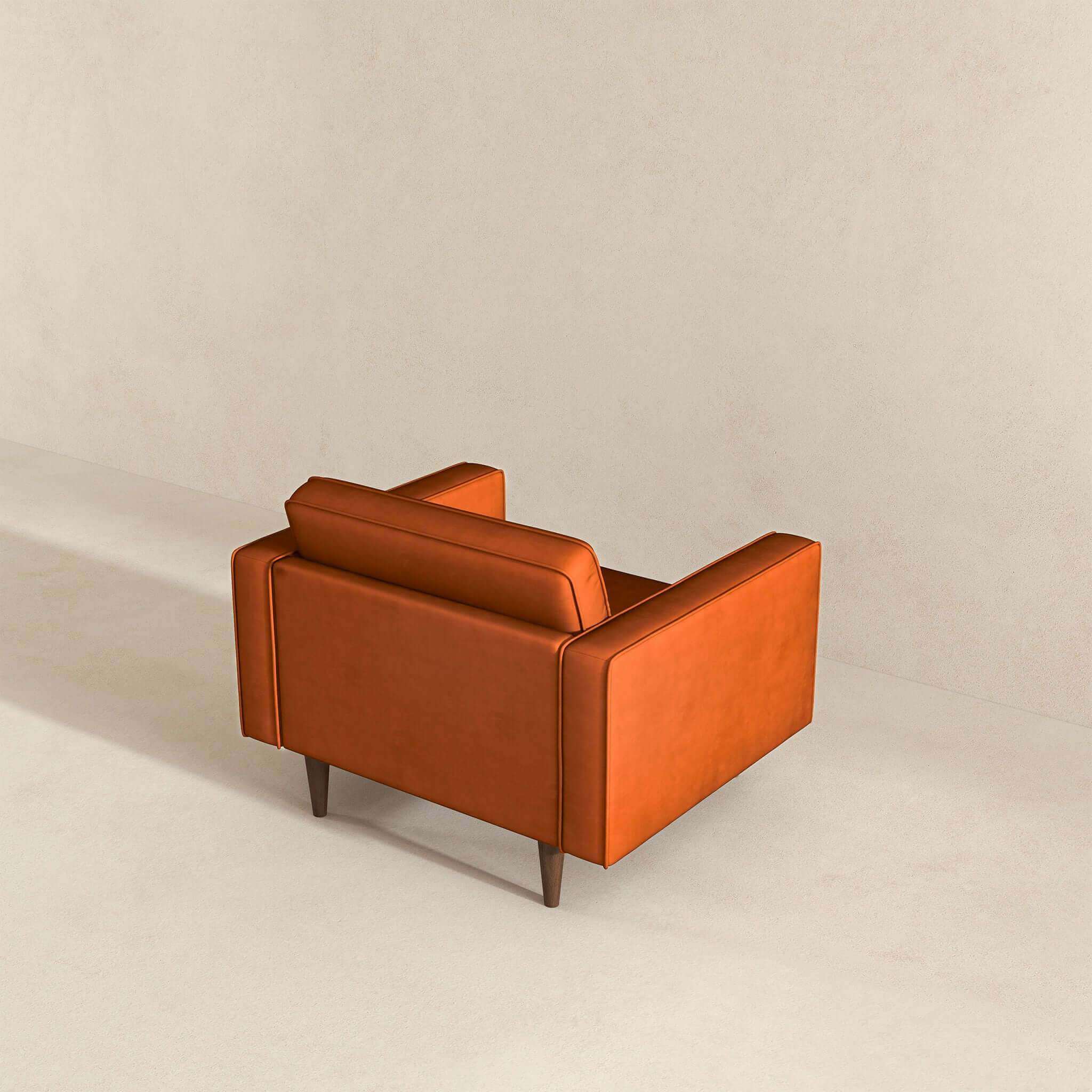 Casey Burnt Orange Velvet Lounge Chair - Image 6