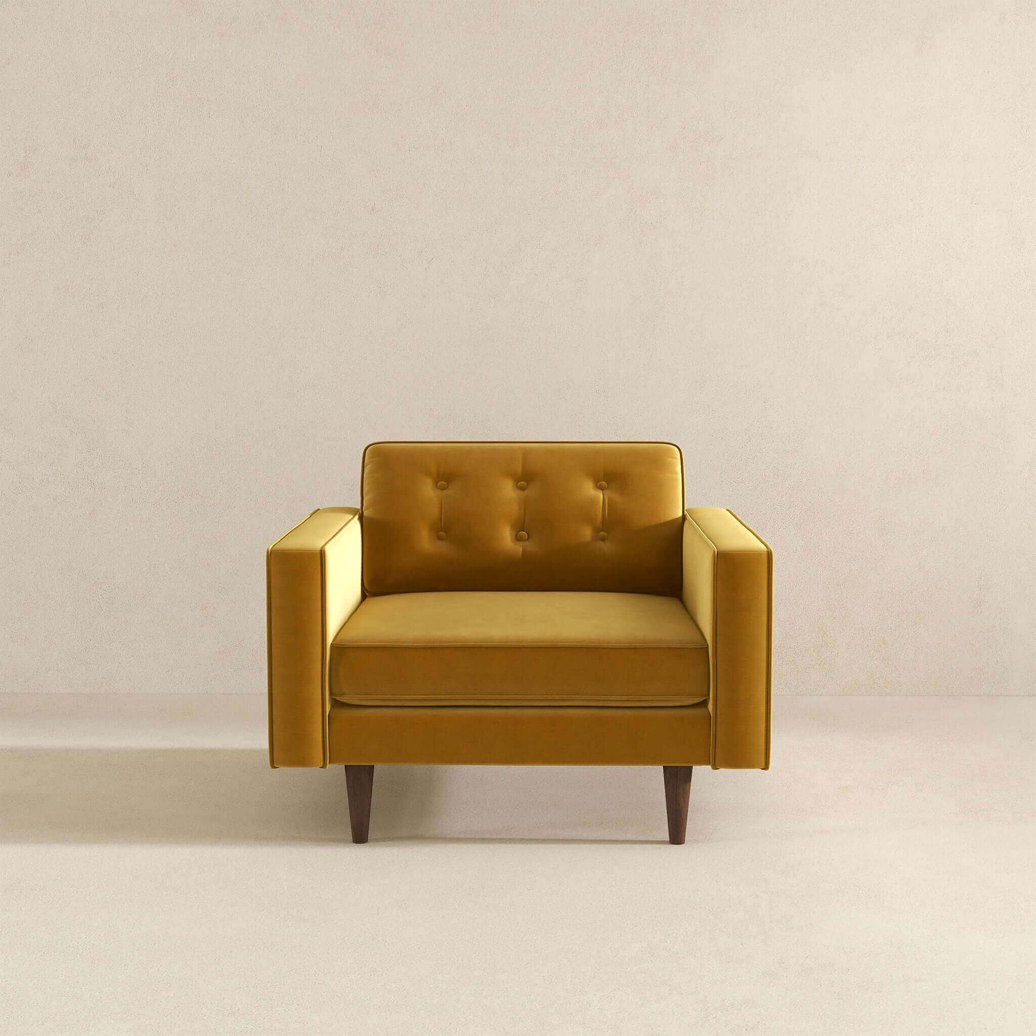 Casey Gold Velvet Lounge Chair - Image 2