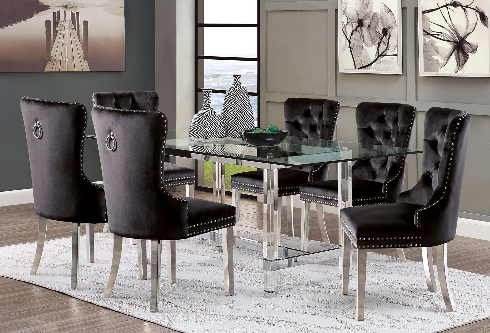 Casper Chrome Dining Table Only - Image 2