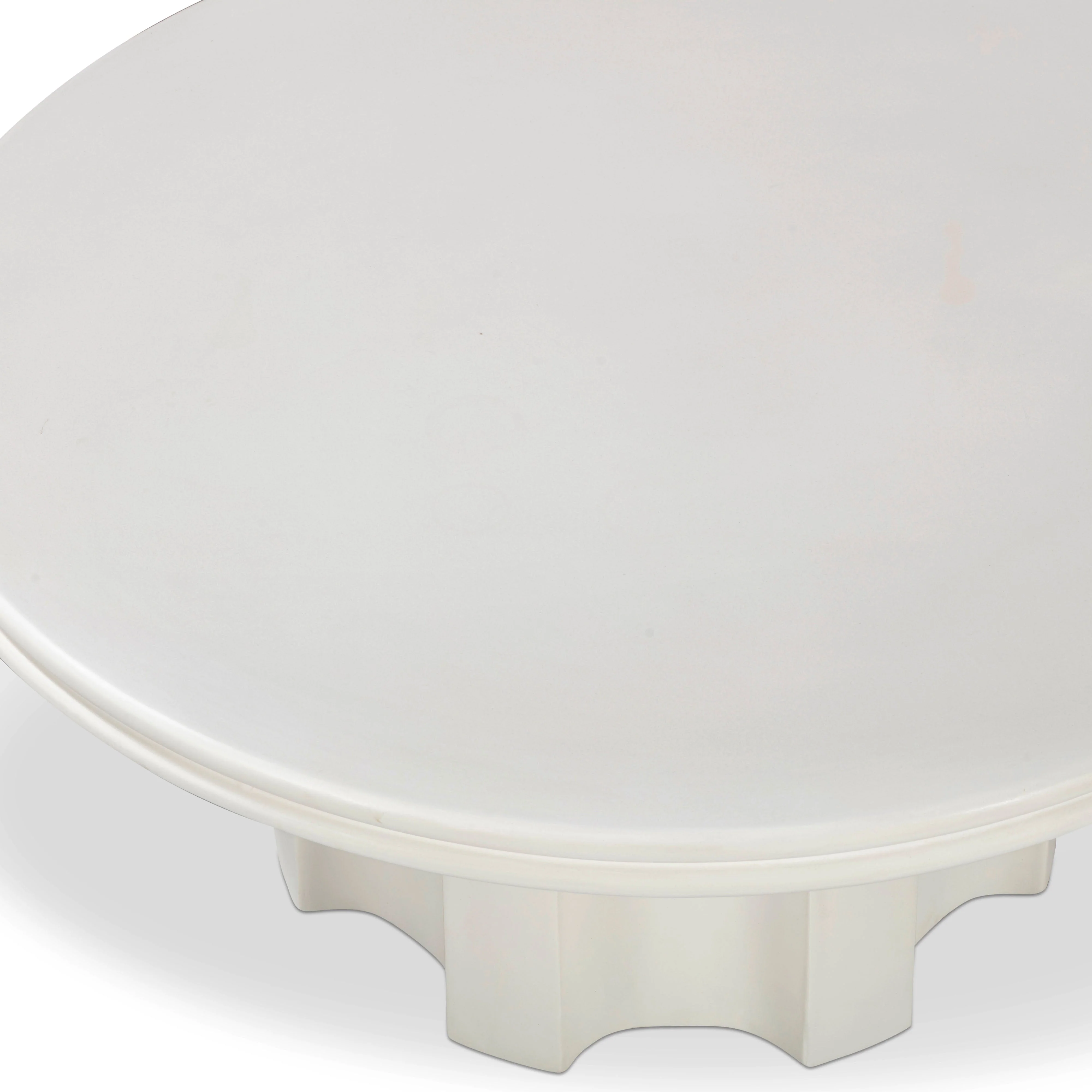 Cassandra 38" Ivory Indoor/Outdoor Concrete Round Coffee Table - Image 3
