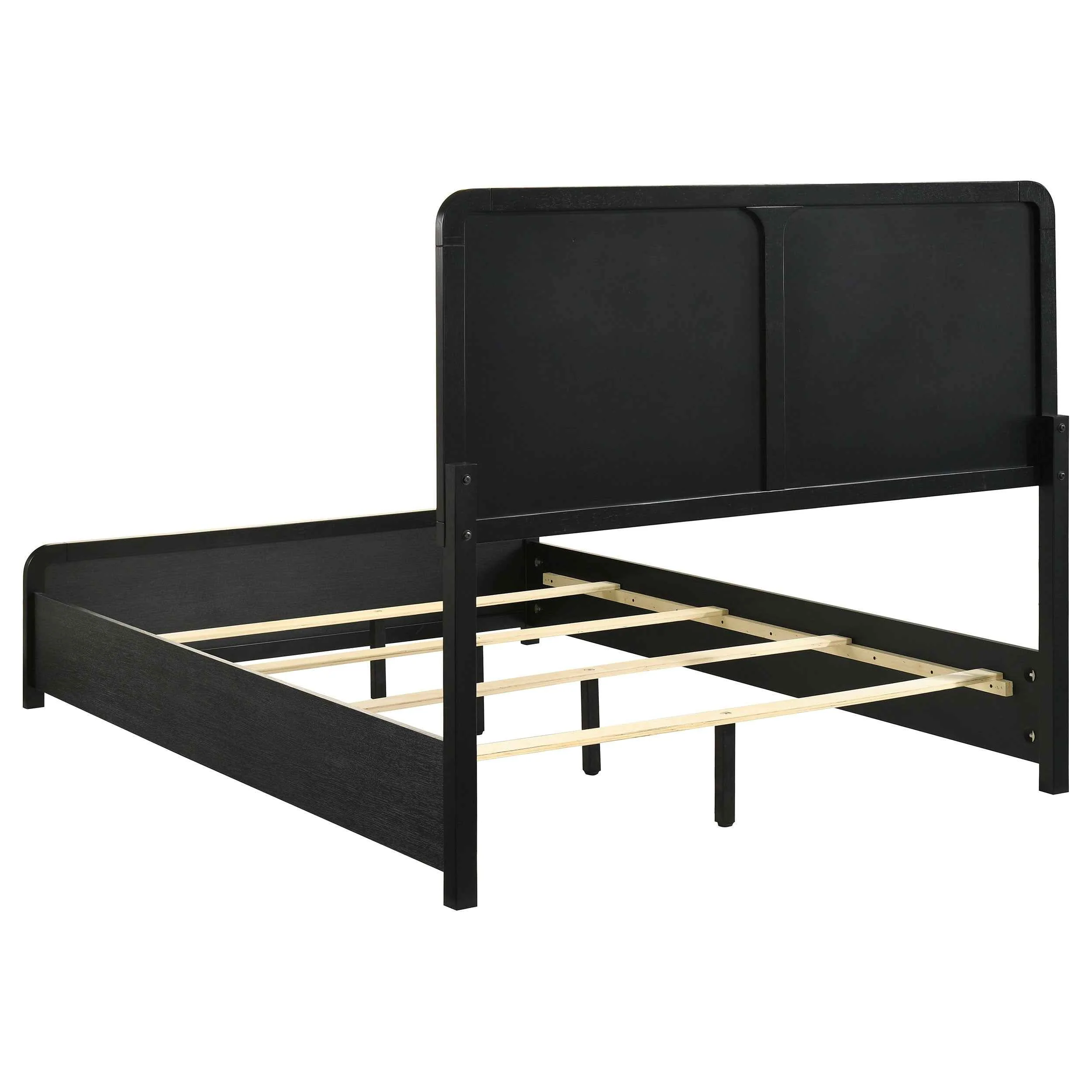 Cavelle Black 51-inch Upholstered Full Panel Bed - Image 5