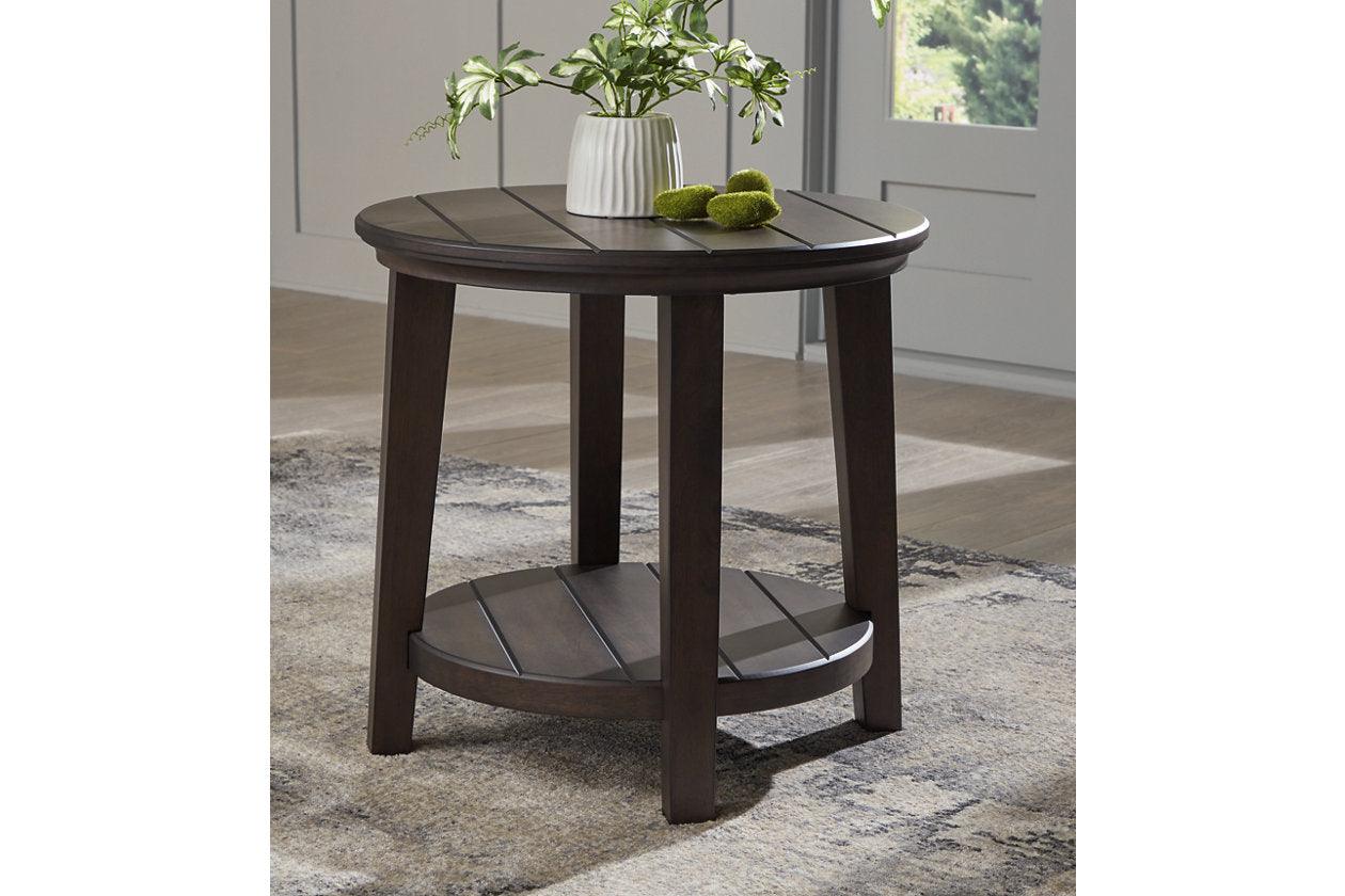 Celamar Dark Brown Coffee Table and 1 End Table - Image 13