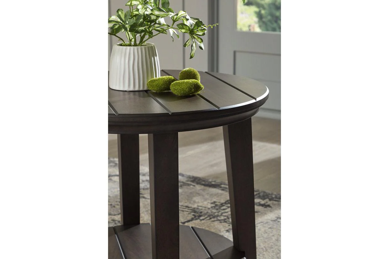 Celamar Dark Brown Coffee Table and 1 End Table - Image 14