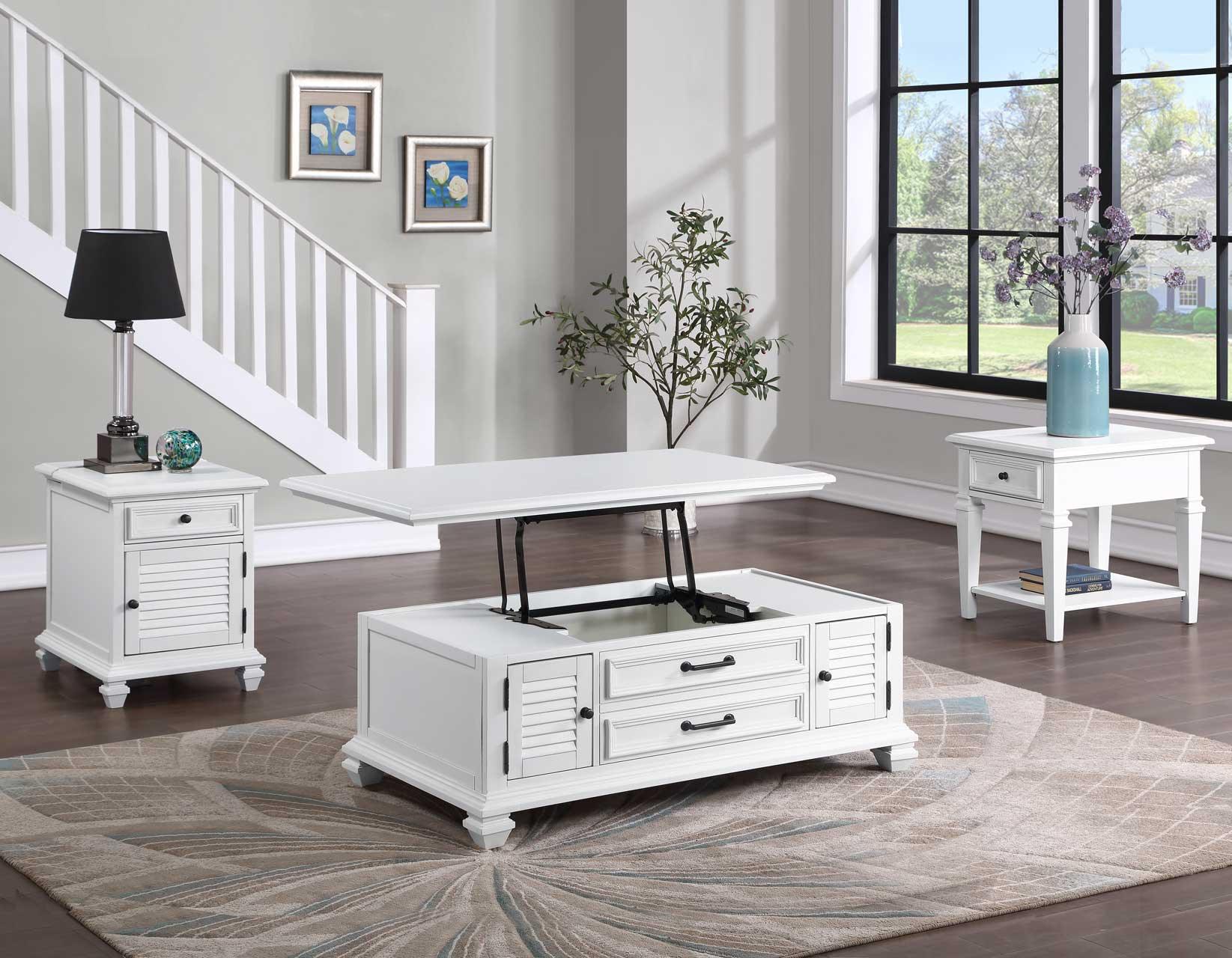 Charlestown 3-Piece Lift-Top Occasional Set (Lift-Top Cocktail & Two End Tables) - Image 22