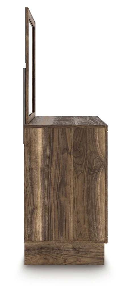 Chirason Brown Dresser and Mirror - Image 5