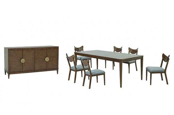 Clarksburg Walnut 7-Piece Dining Room Set - Image 3