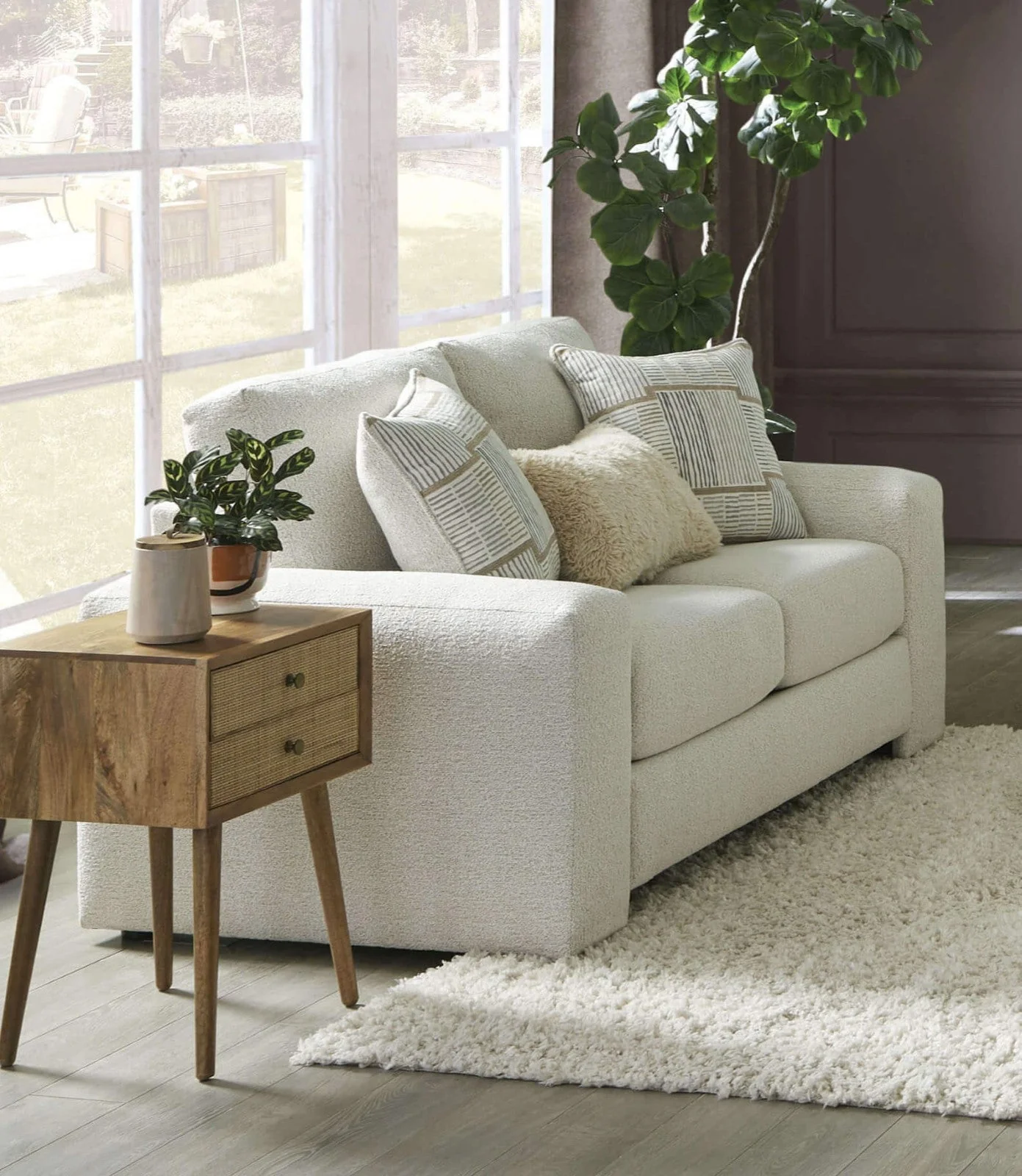 Cochrane Cream/Beige Sofa & Loveseat - Image 3