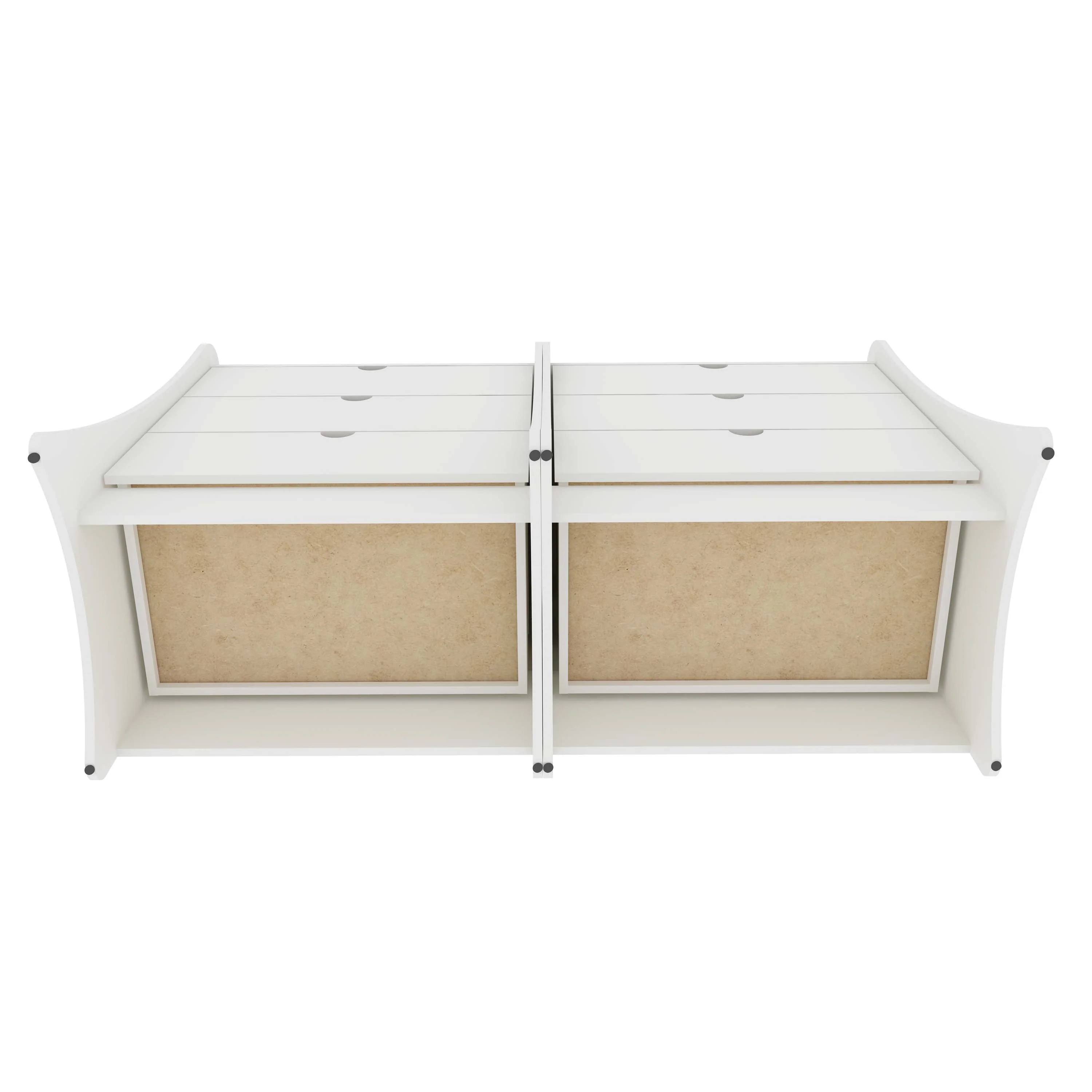 Coney Dresser in White (set of 2) - Image 9