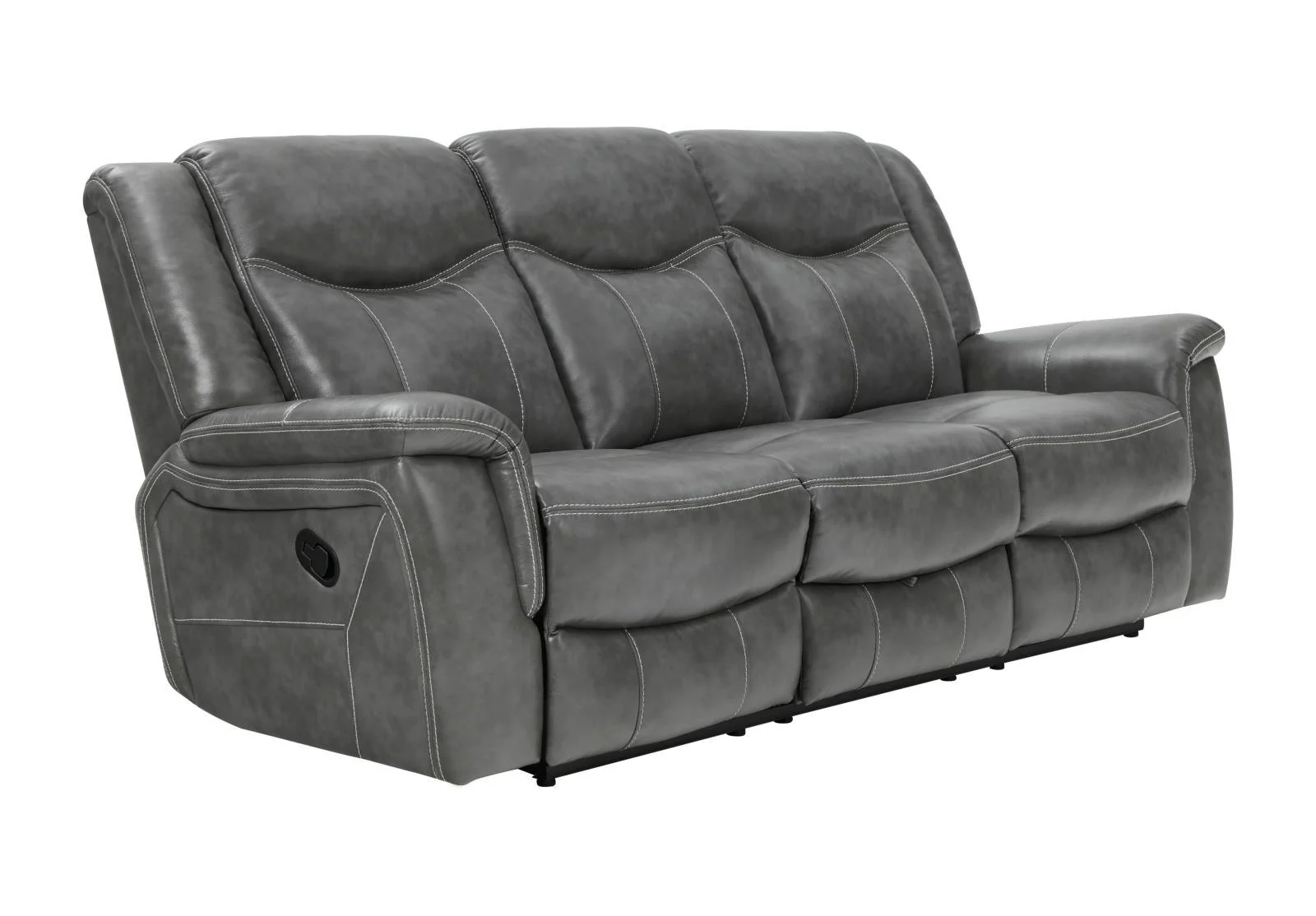 Conrad Gray Upholstered Motion Sofa Cool - Image 3