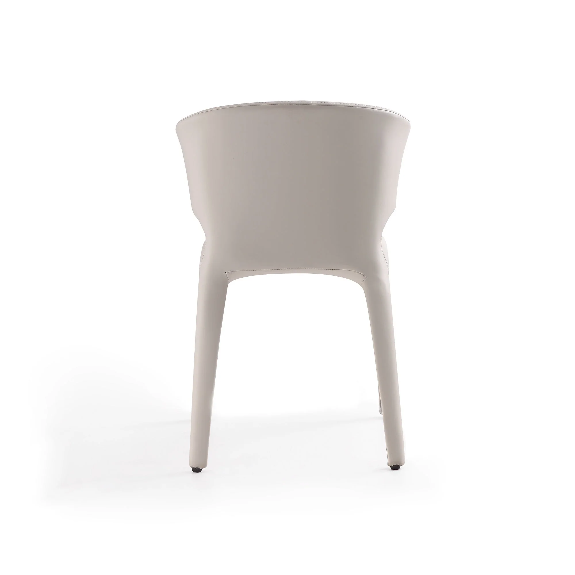 Conrad Leather Dining Chair in Cream (set of 2) - Image 6