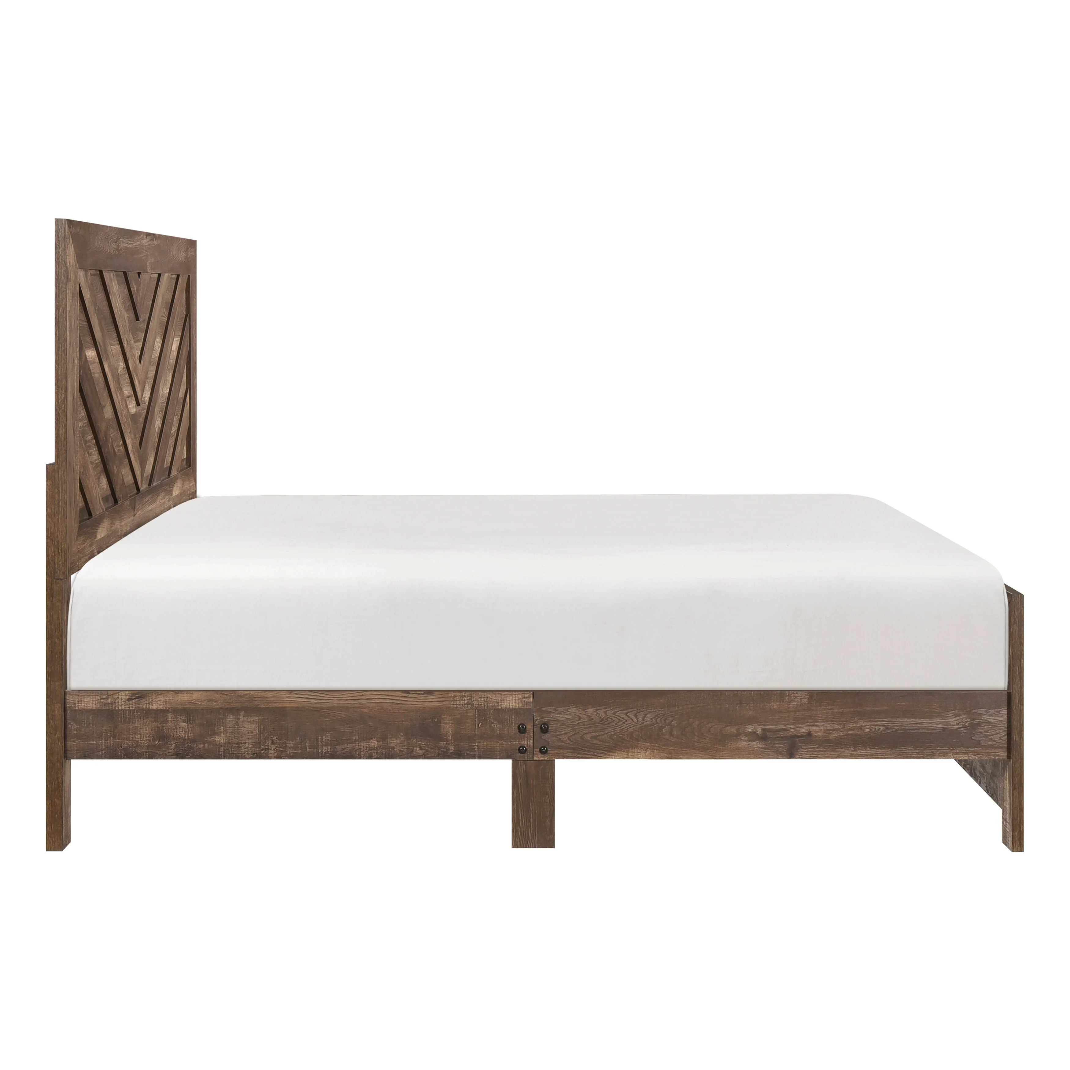 Corbin Brown Crossbuck Full Panel Bed - Image 5