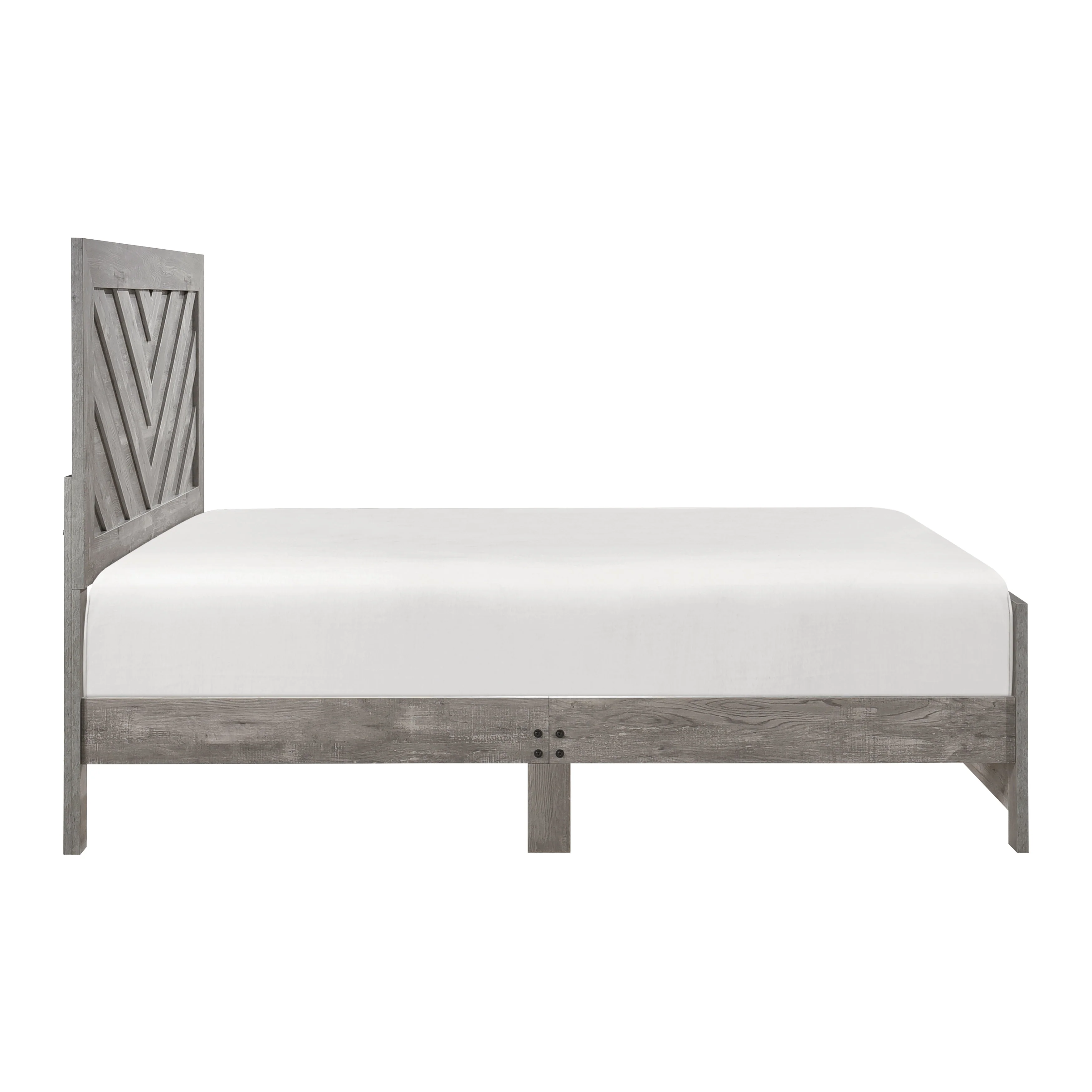 Corbin Gray Crossbuck Eastern King Panel Bed - Image 5