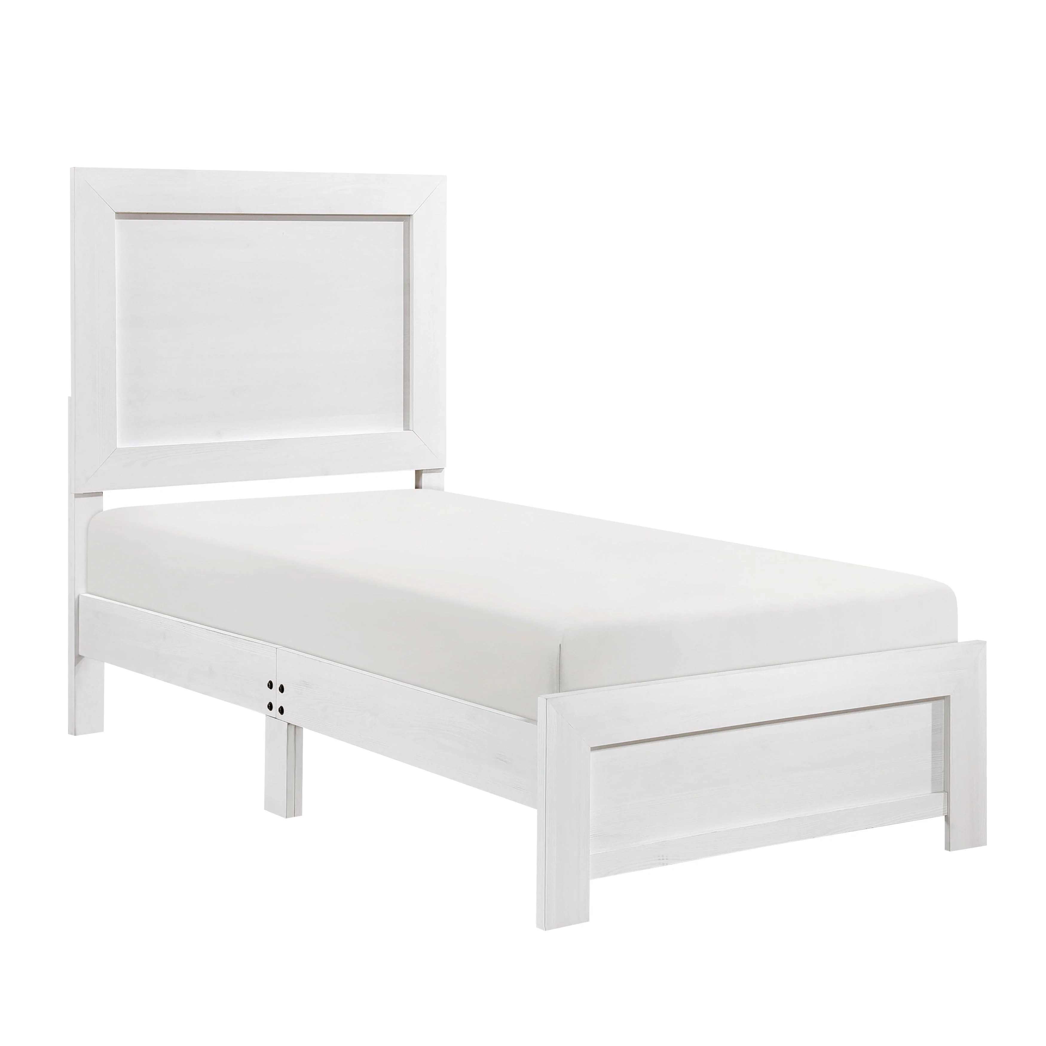 Corbin White Twin Panel Bed - Image 6