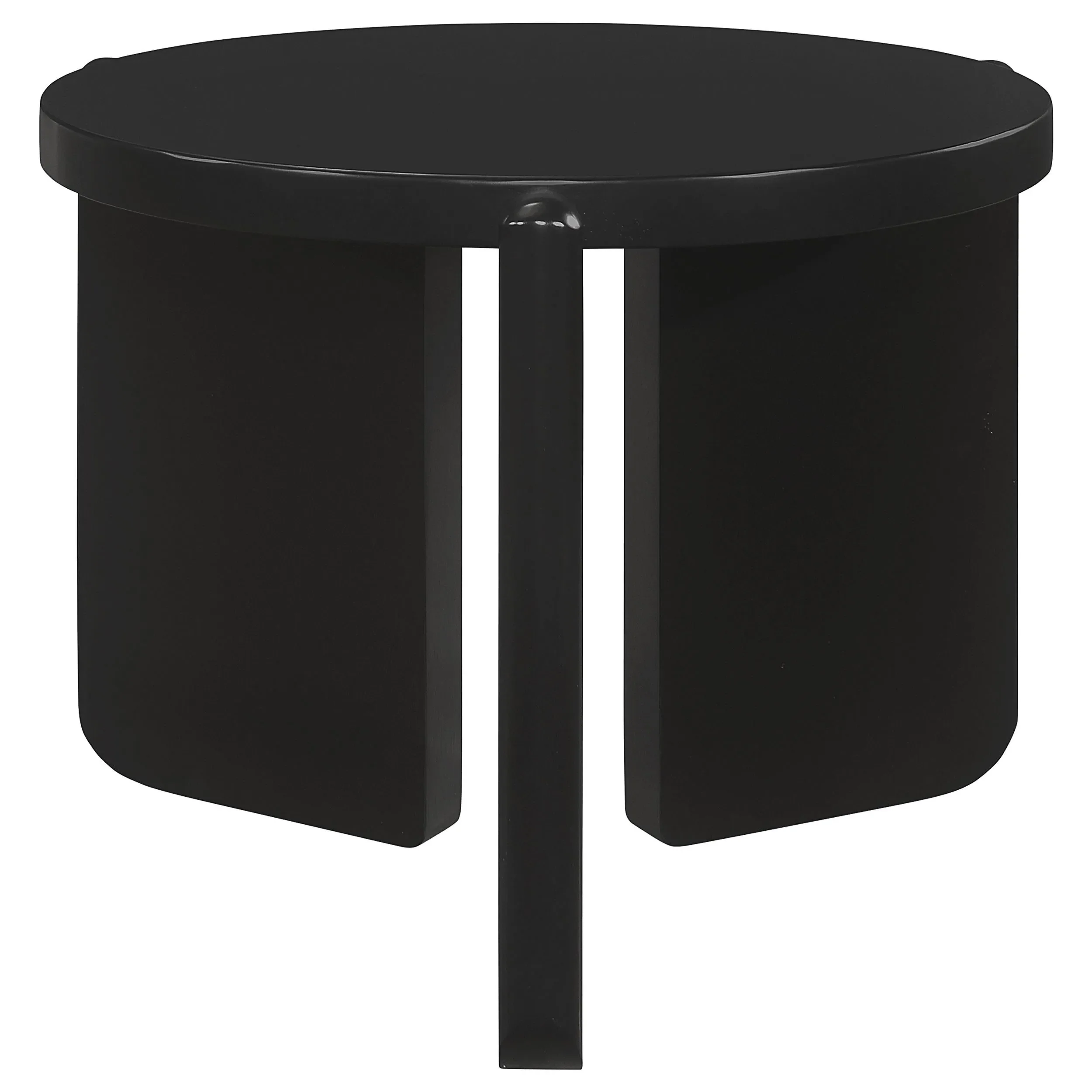 Cordova Black 2-Piece Solid Wood Coffee and End Table Set - Image 3