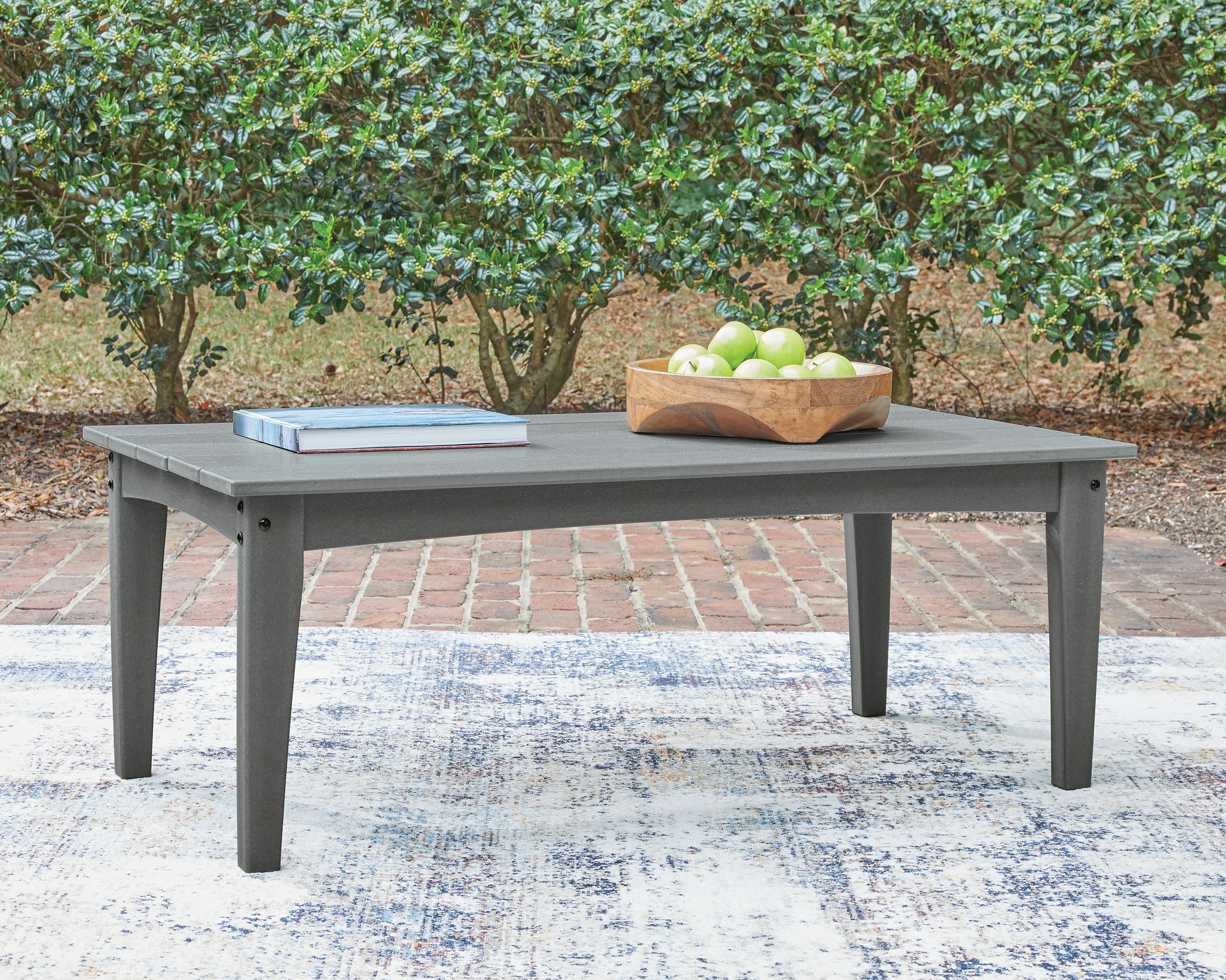Cove Beach Gray Rectangular Cocktail Table