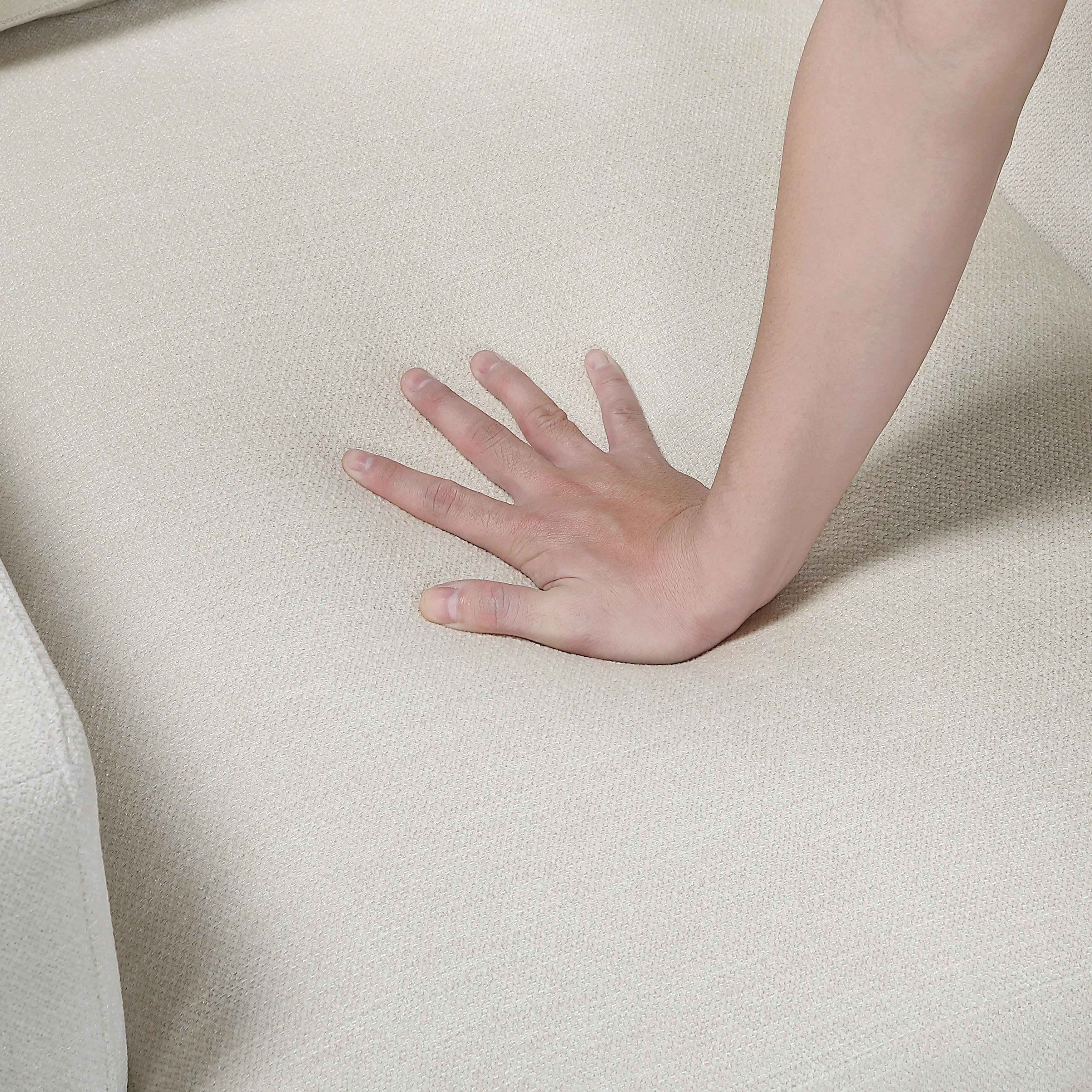 Cove Beige Loveseat - Image 6