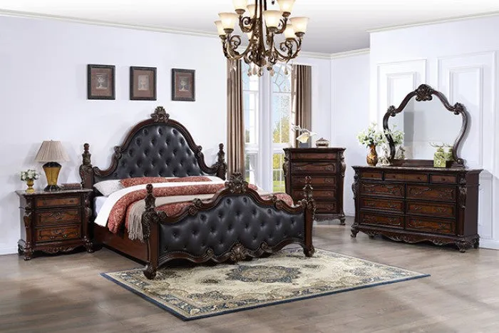 Cremona Dark Cherry 5-Piece Queen Bedroom Set