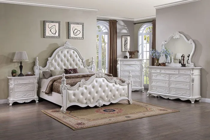 Cremona White 5-Piece Queen Bedroom Set