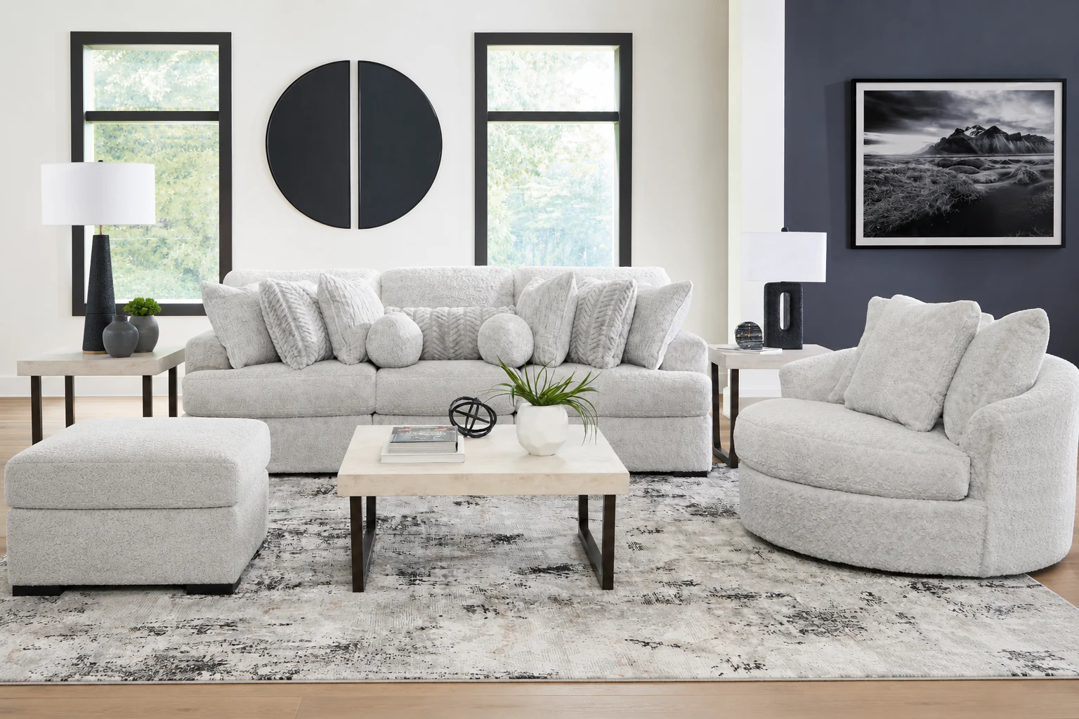 Cuddle Plush Arctic Living Room Set - Image 4