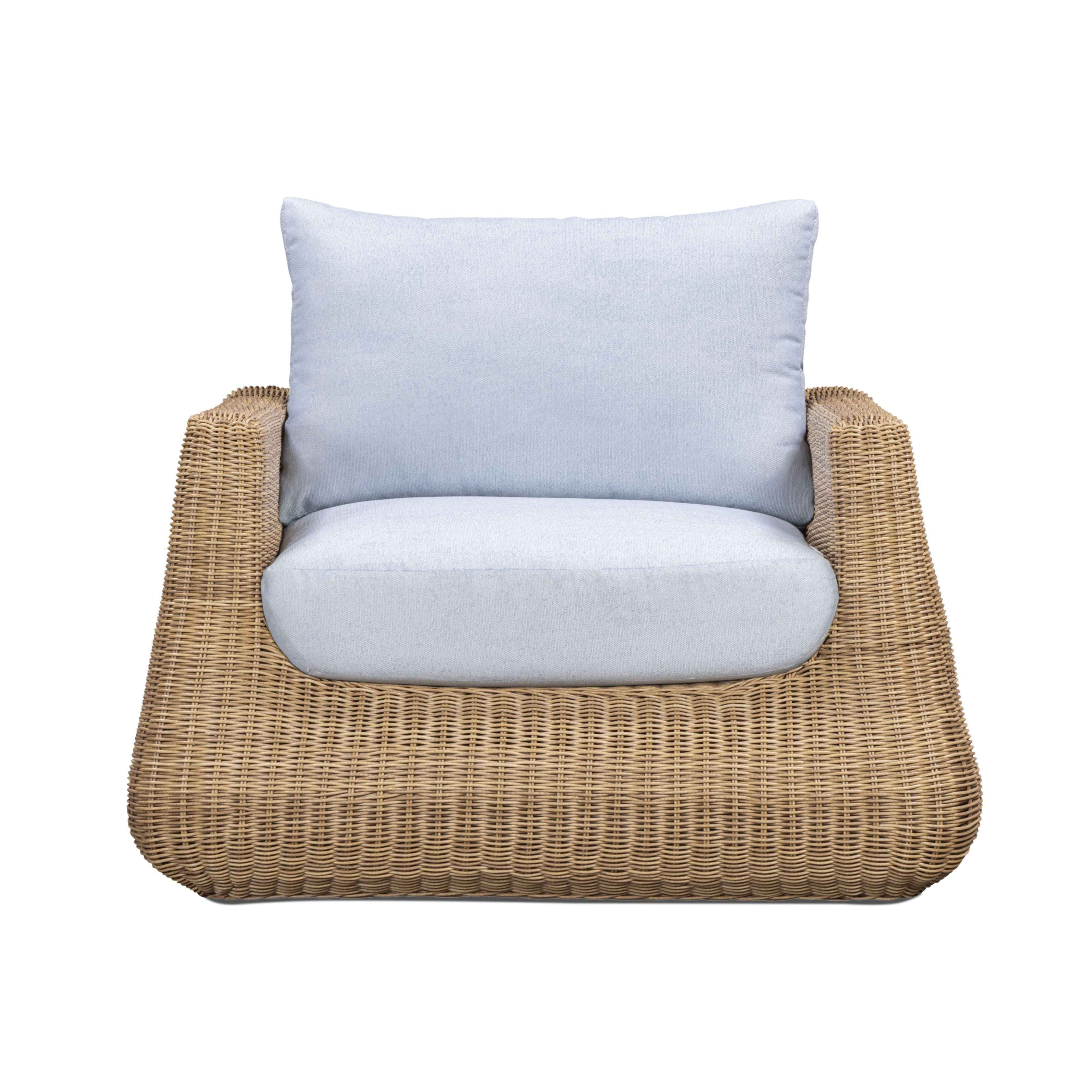 Dana Light Blue Outdoor Accent Chair
