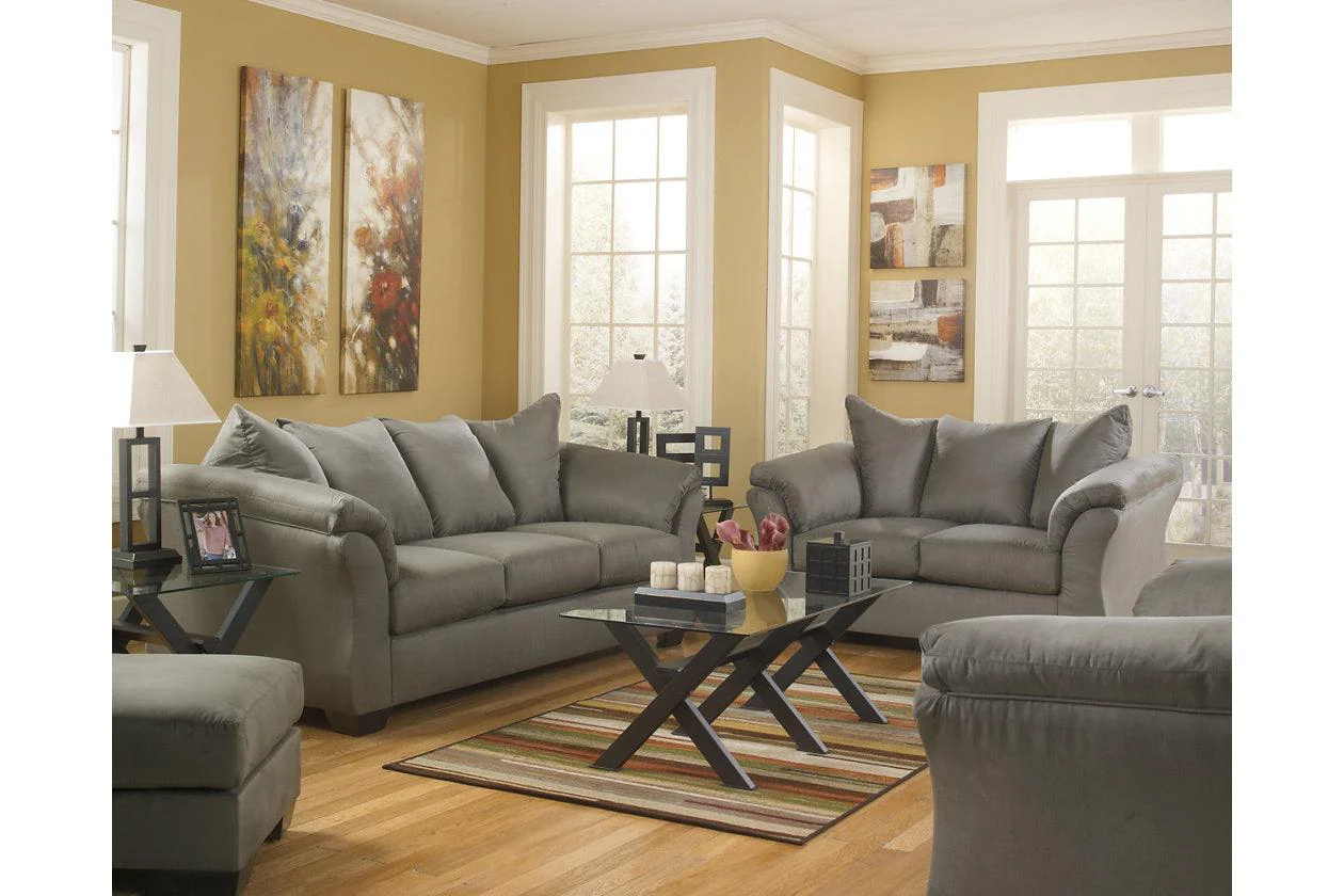 Darcy Cobblestone Loveseat - Image 4