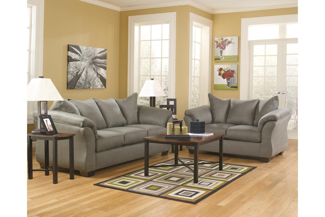 Darcy Cobblestone Loveseat - Image 9