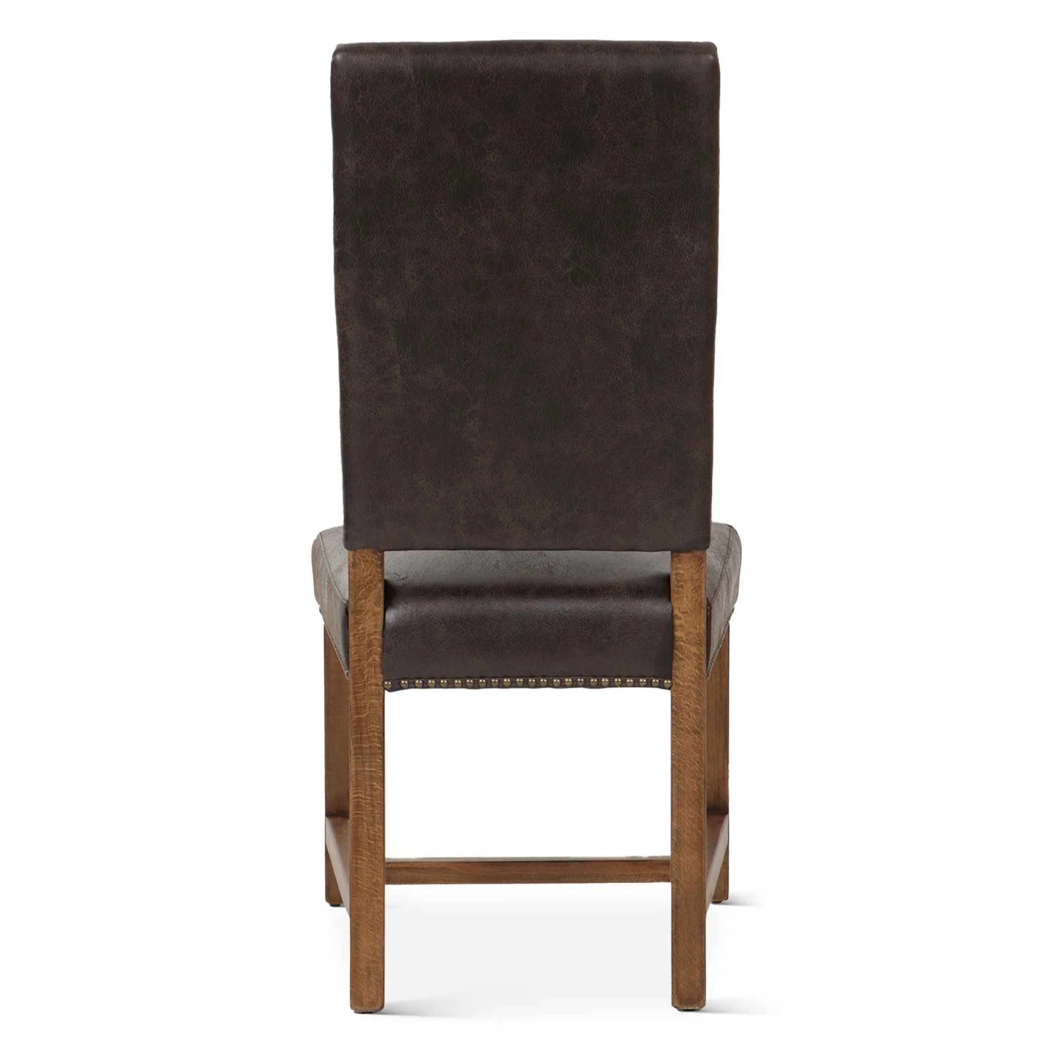 Darcy Dining Chair in Dark Brown with Earth Legs, Set of 2 - Image 5