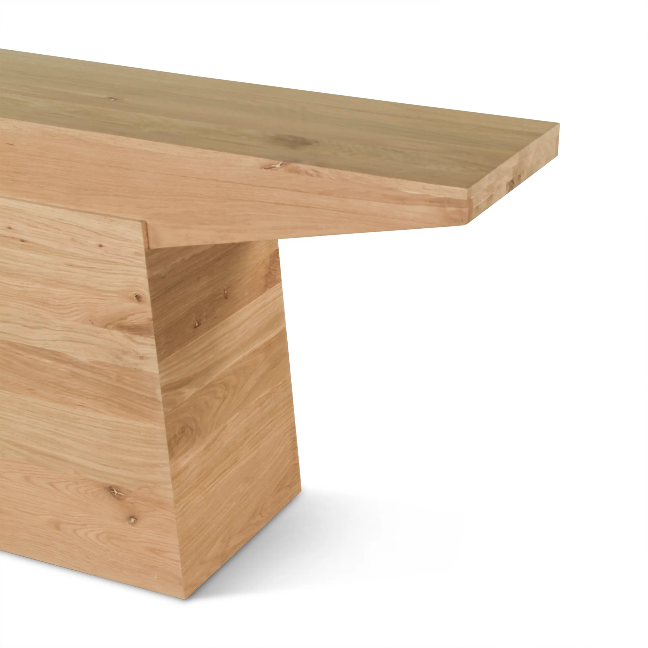 Anvil 68" Console Table in Natural Oak - Image 3