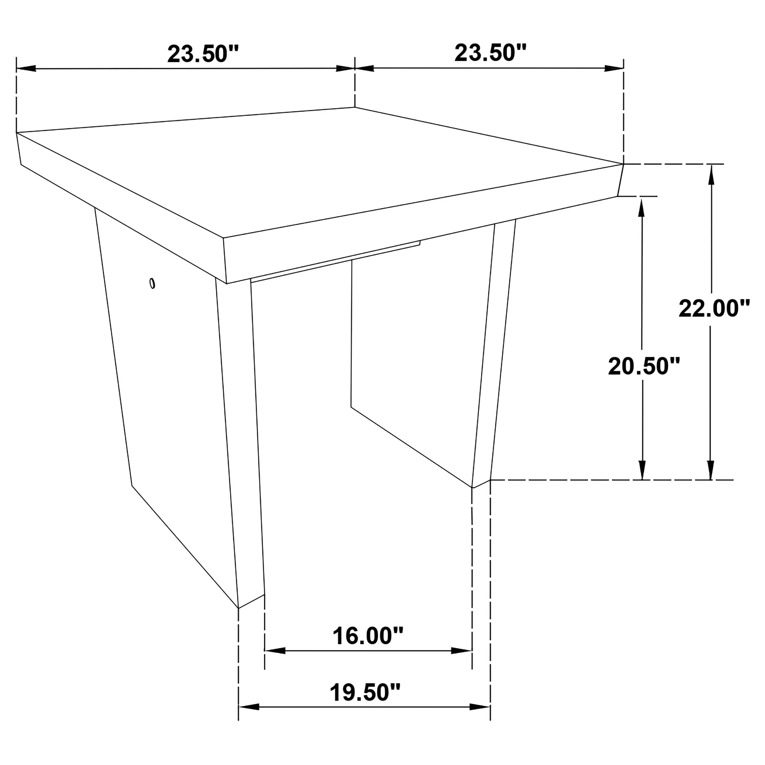 Decker Walnut 3-Piece Coffee and End Table Set - Image 14