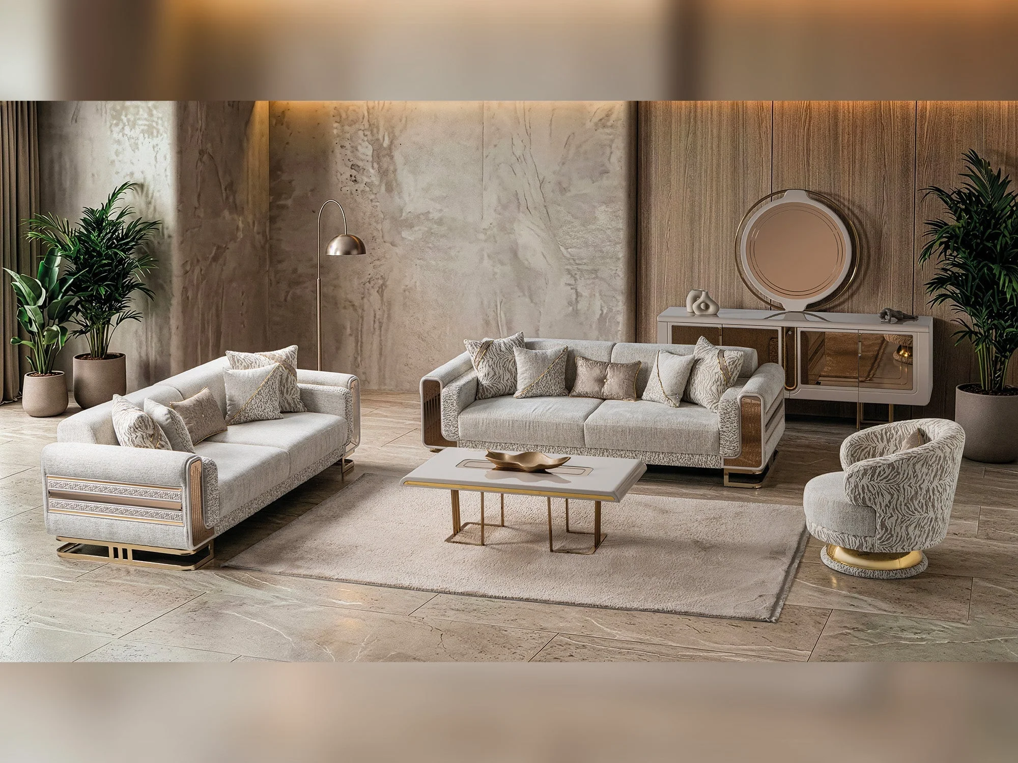 Delux Cream Chair - Image 5