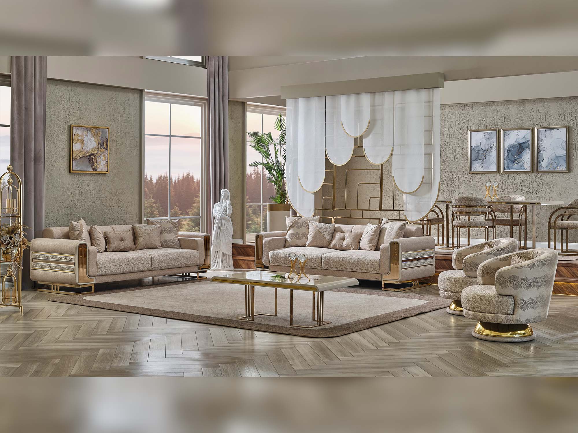 Delux Cream Chair - Image 8
