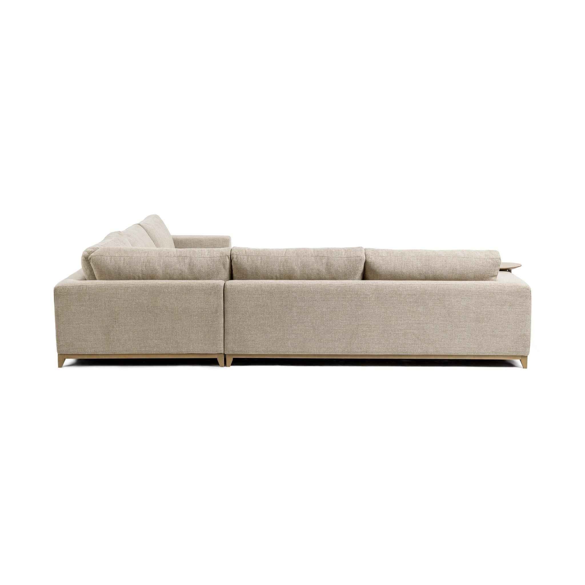 Donovan Sectional - Bisque - Image 4