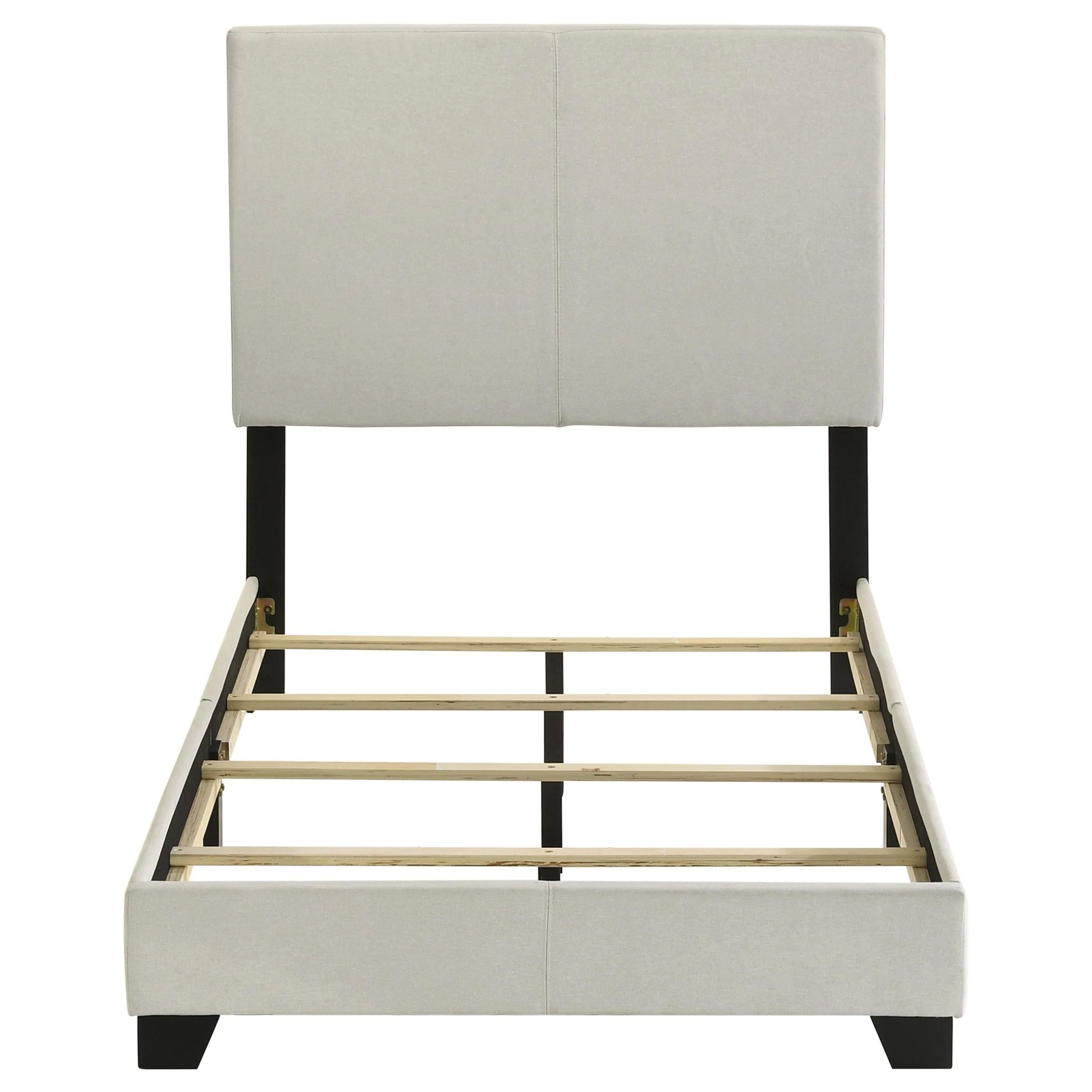 Dorian Cream Upholstered Twin Panel Bed - Image 4