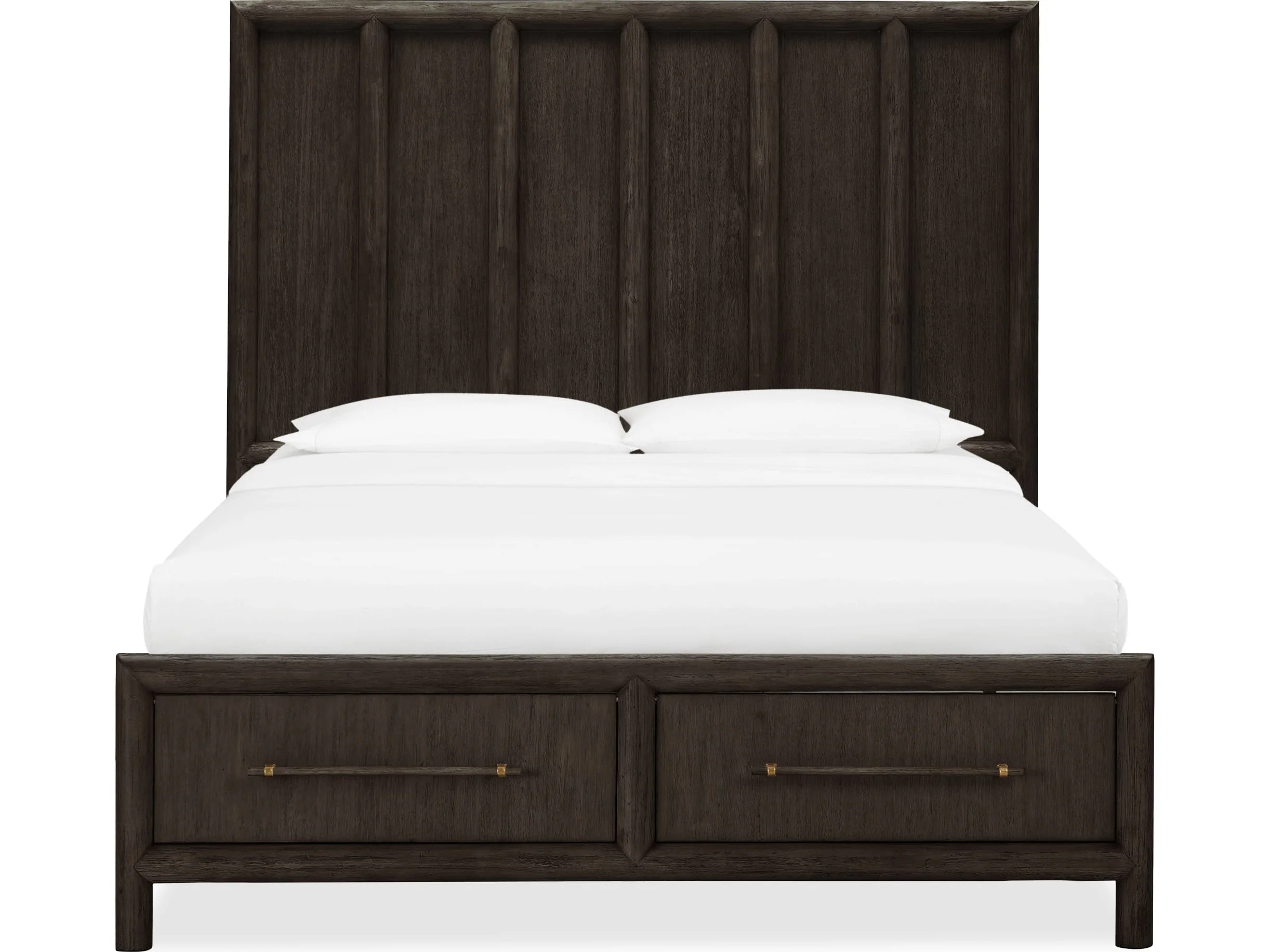 Dorsey Basalt Grey King Wooden Two Drawer Storage Bed - Image 2