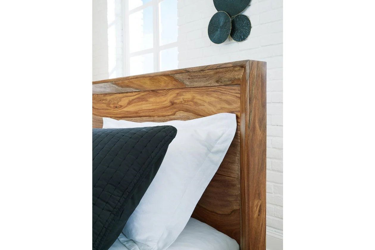 Dressonni Brown Queen Panel Bed - Image 5
