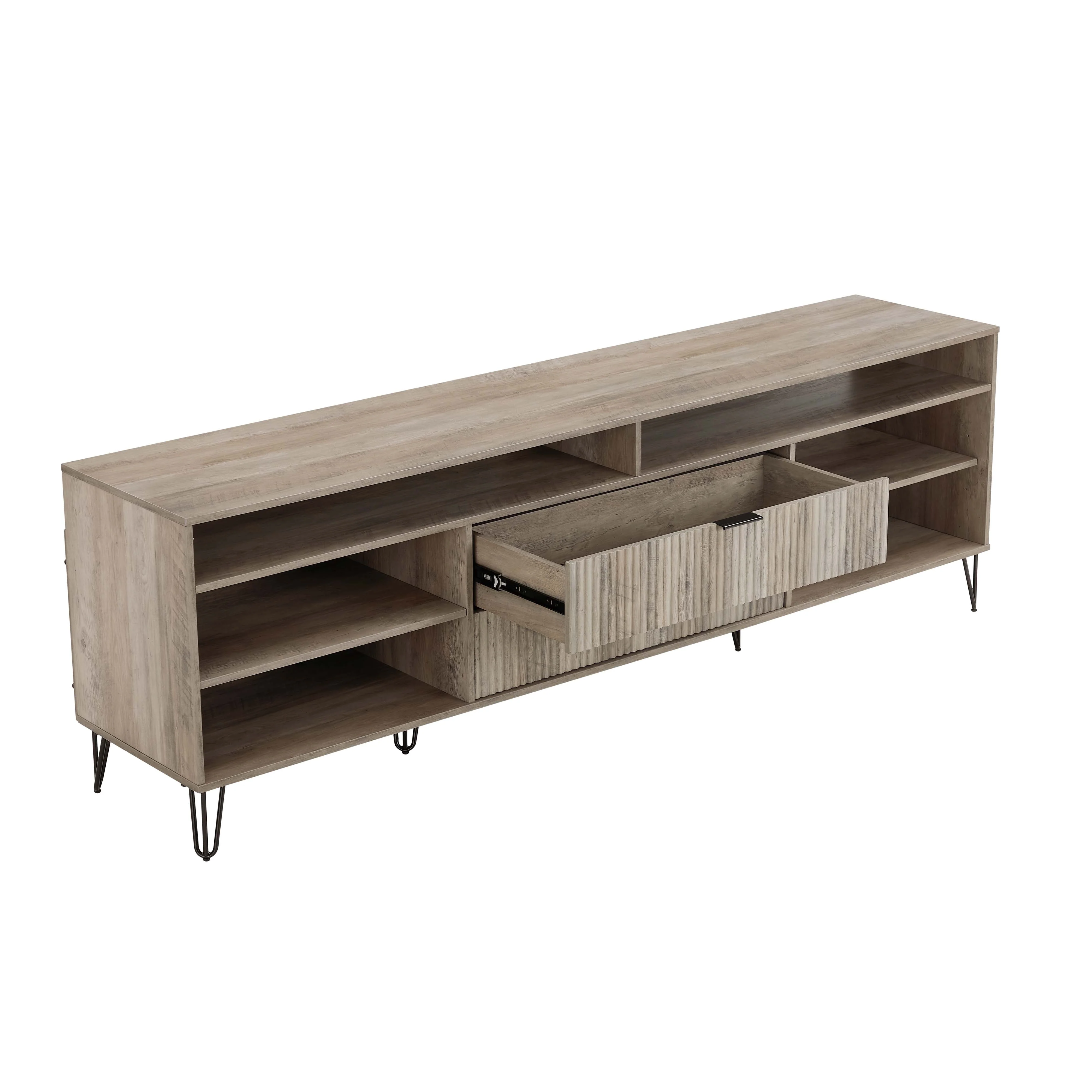 DUMBO 85" TV Stand in Golden Brown - Image 9
