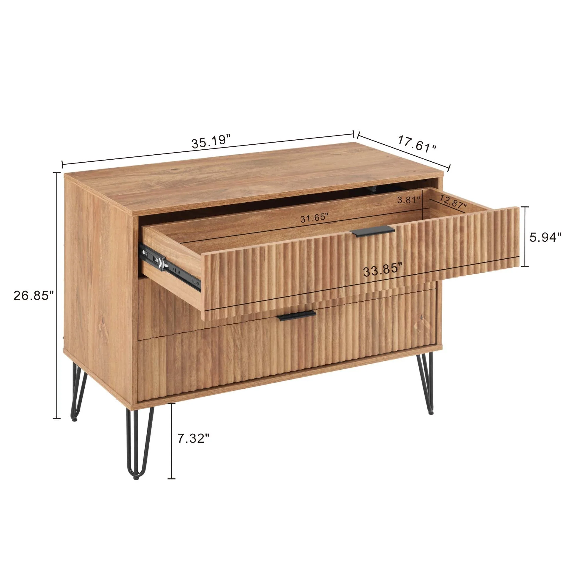 DUMBO Dresser in Golden Brown - Image 3
